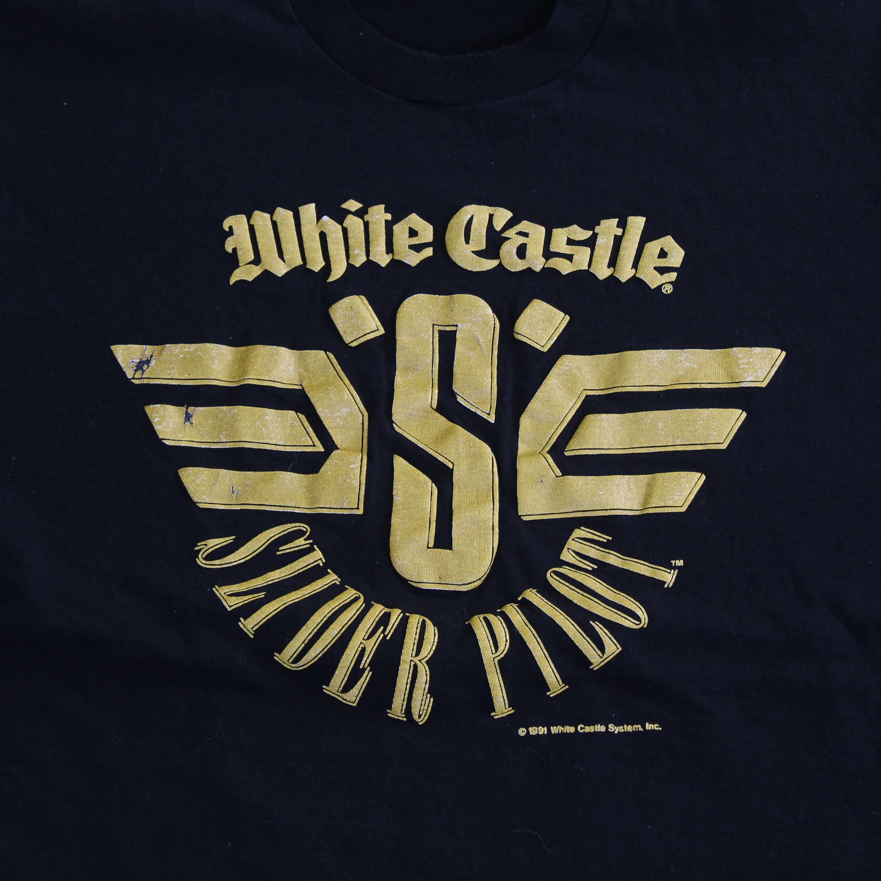 F- Vintage 1991 White Castle Slider Pilot Single Stitch Tee sold by HG Vintage product image thumbnail 2