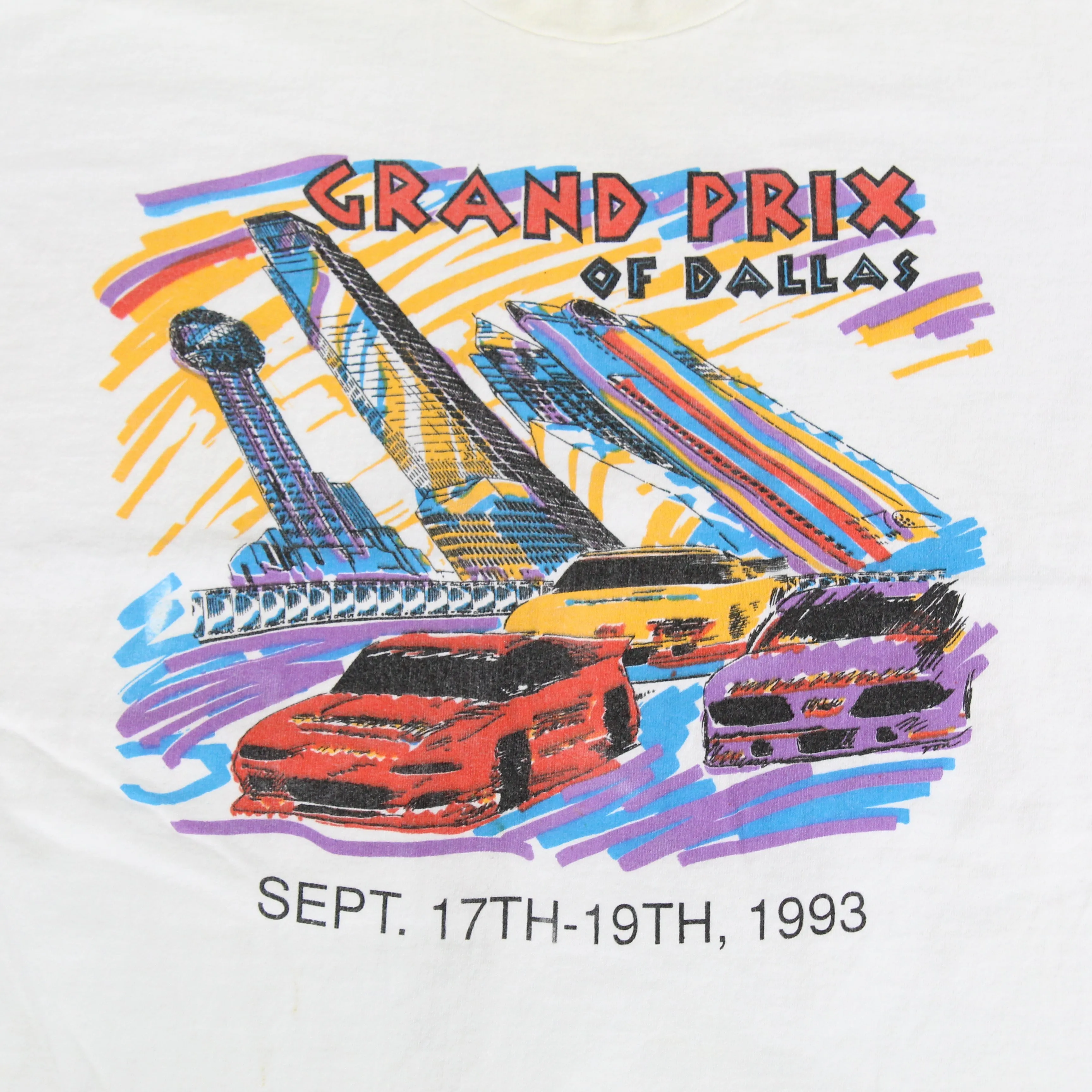 F- Vintage 1993 Grand Prix Of Dallas Car Graphic Single Stitch Tee sold by HG Vintage product image thumbnail 2