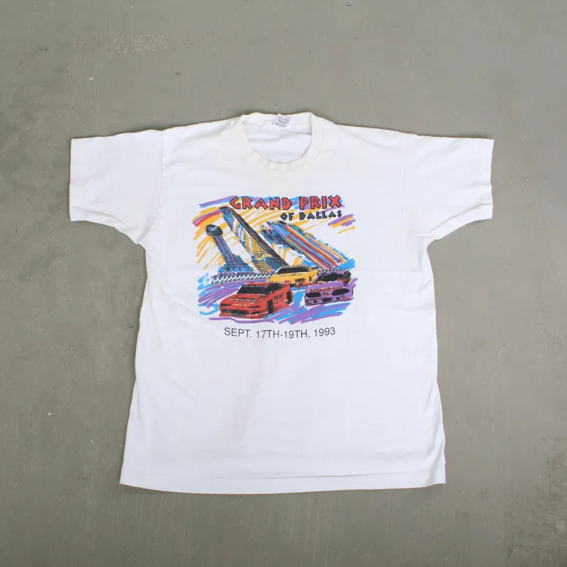 F- Vintage 1993 Grand Prix Of Dallas Car Graphic Single Stitch Tee sold by HG Vintage