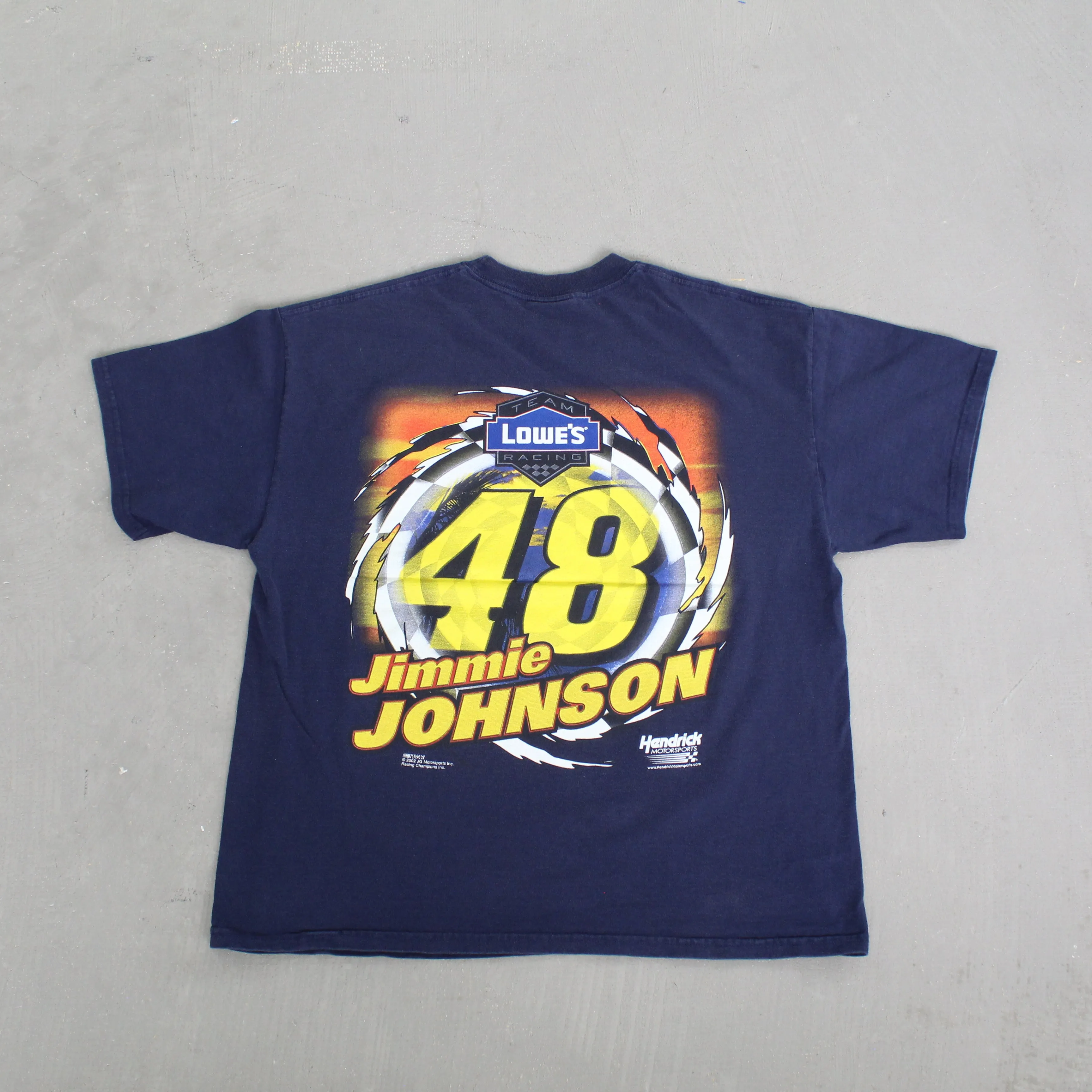 F- Vintage 2002 Nascar Jimmie Johnson California Kid Car Picture Tee sold by HG Vintage product image thumbnail 3