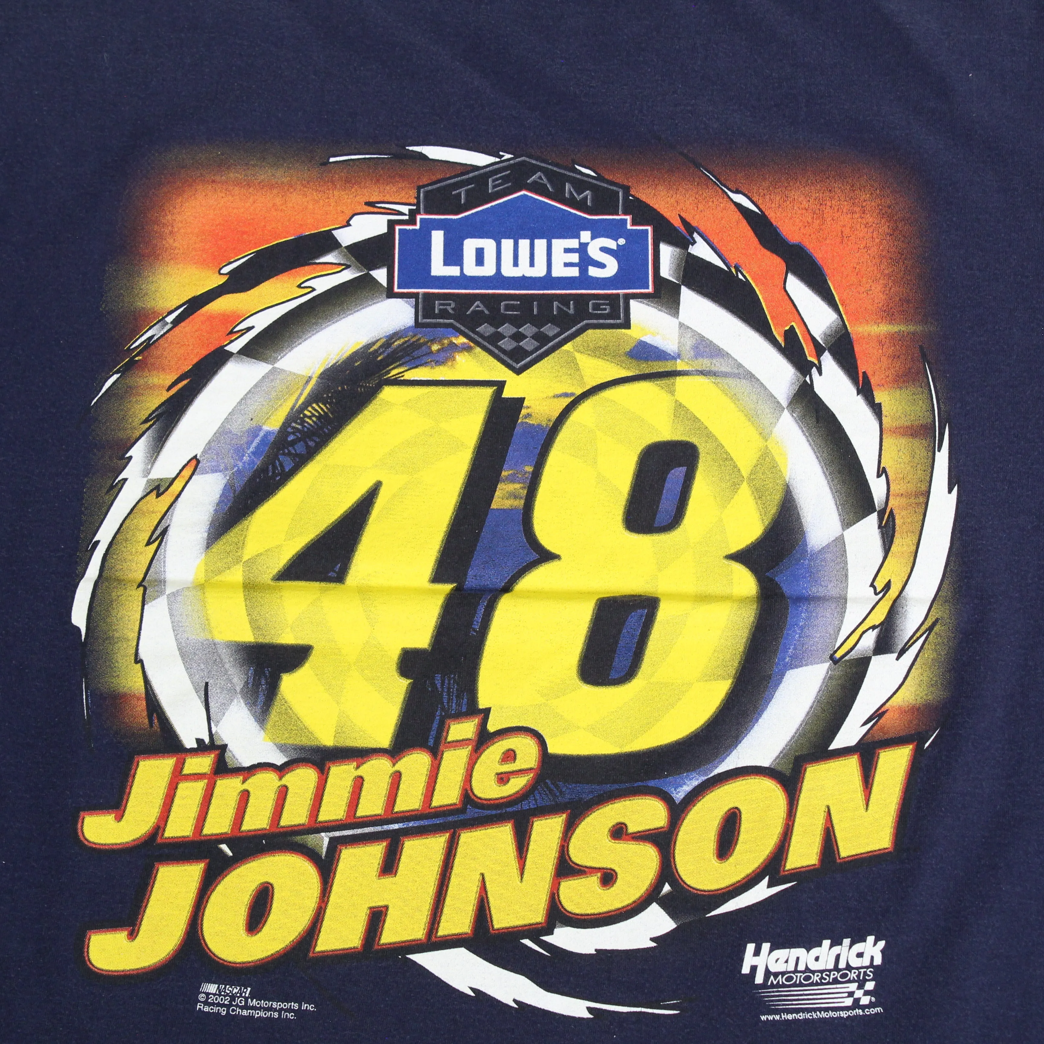 F- Vintage 2002 Nascar Jimmie Johnson California Kid Car Picture Tee sold by HG Vintage product image thumbnail 4