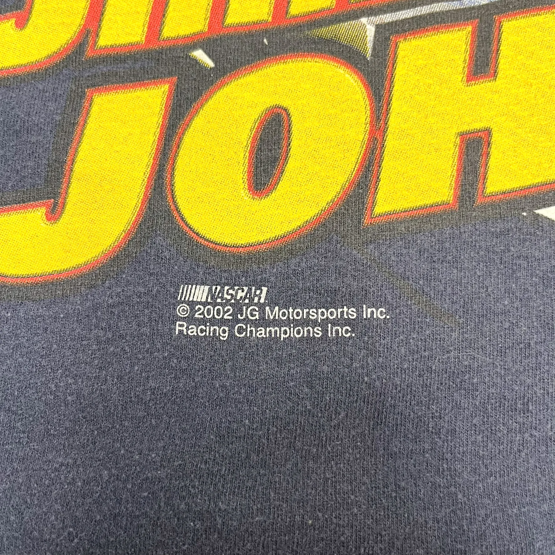 F- Vintage 2002 Nascar Jimmie Johnson California Kid Car Picture Tee sold by HG Vintage product image thumbnail 5