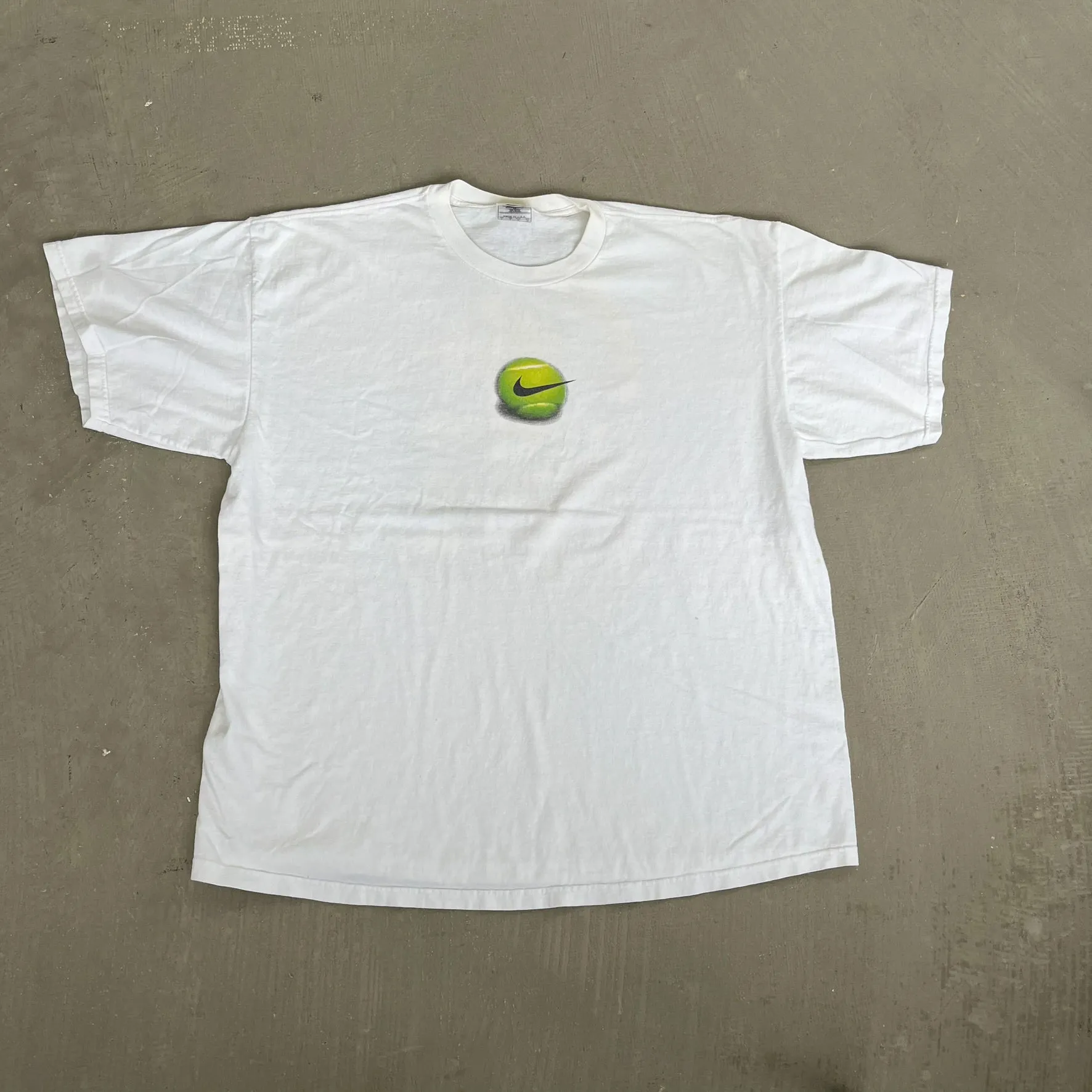 F- Vintage Nike Challenge Court Andre Agassi Tennis Tee sold by HG Vintage