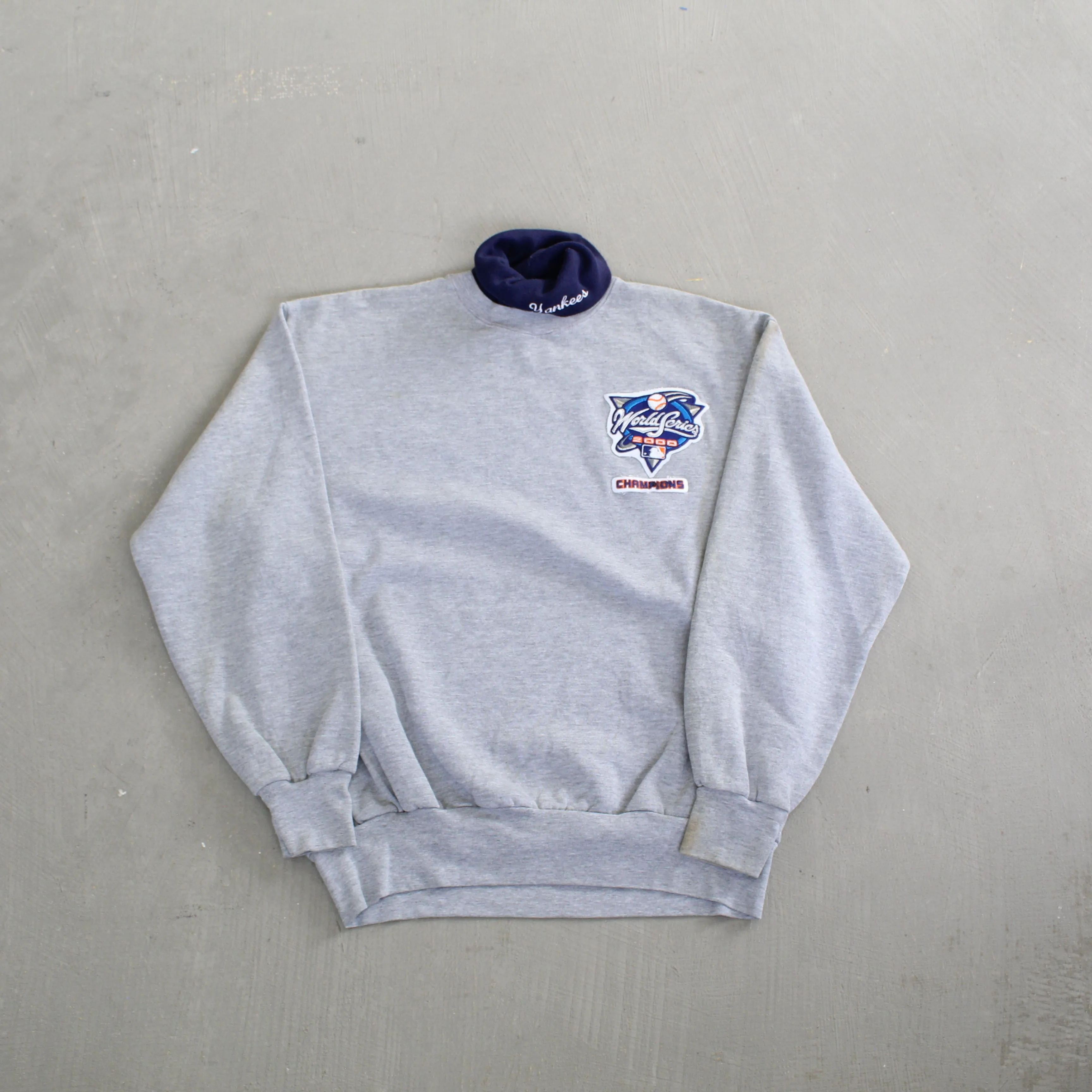 F- Vintage 2000 World Series New York Yankees Champions MLB Turtle Crewneck sold by HG Vintage