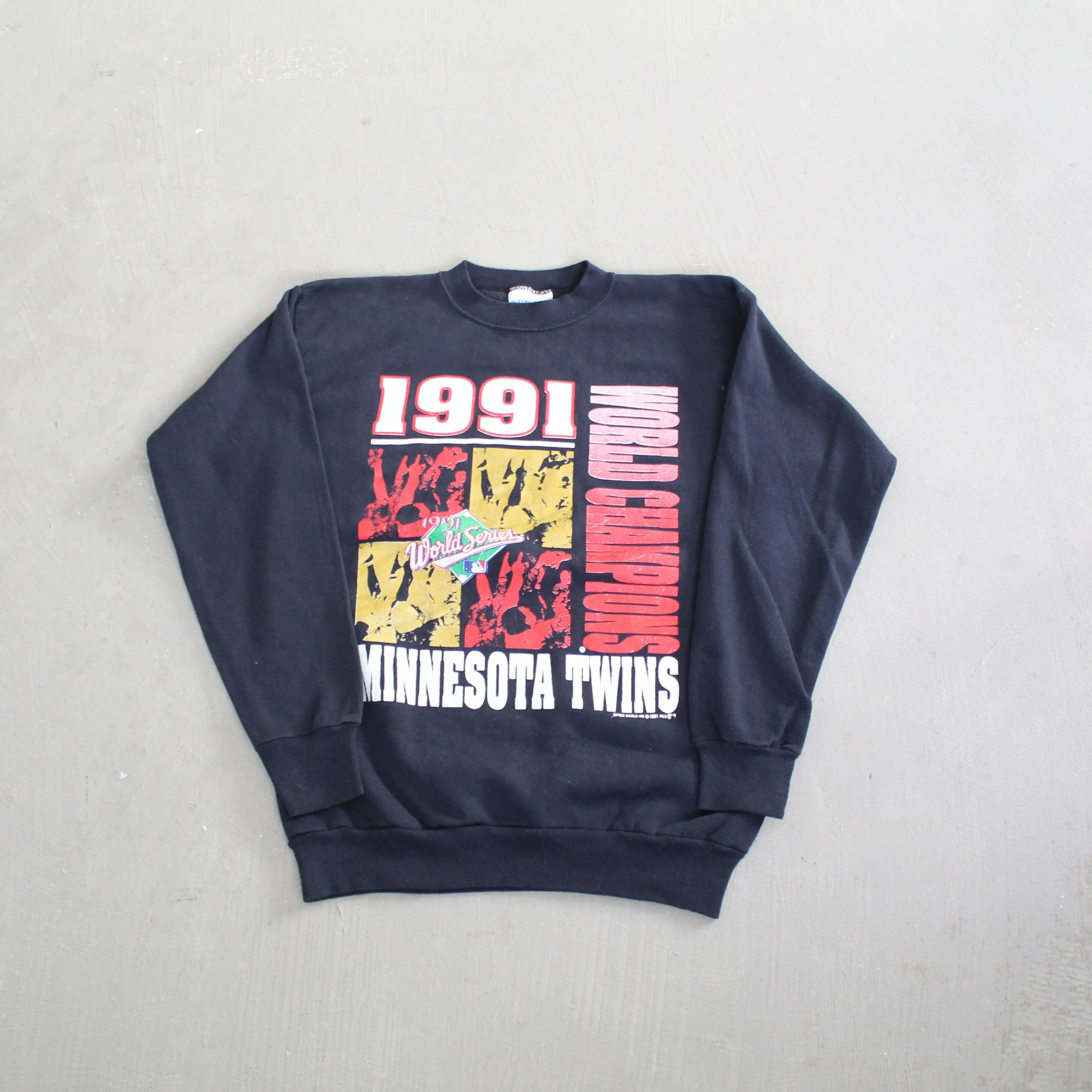 F- Vintage 1991 World Series Minnesota Twins Champs MLB Crewneck sold by HG Vintage