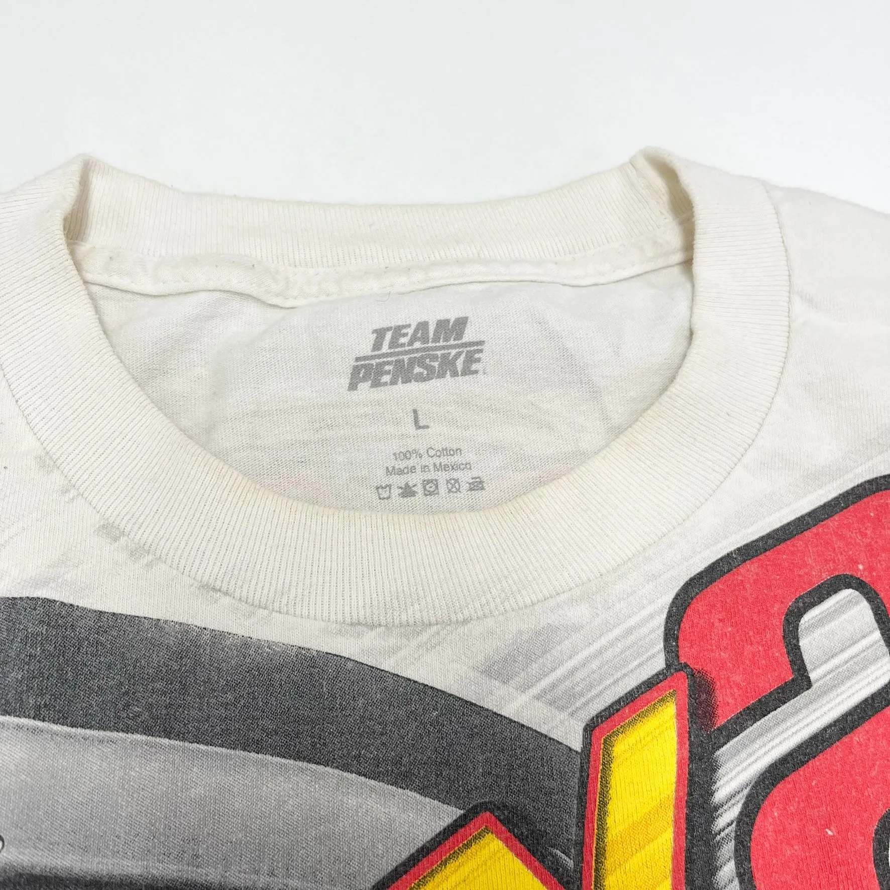 F- Vintage Nascar Joey Logano Shell & Penzoil Car Jumbo Print Tee sold by HG Vintage product image thumbnail 5