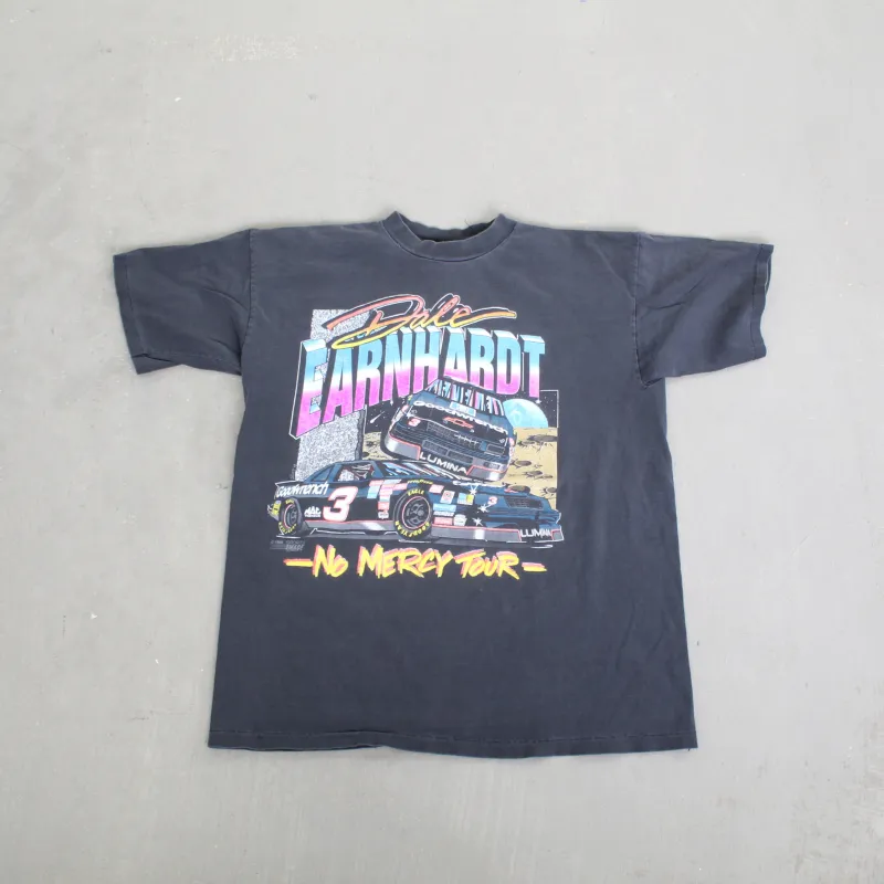 F- Vintage 1993 Nascar Dale Earnhardt No Mercy Tour Car Single Stitch Tee sold by HG Vintage