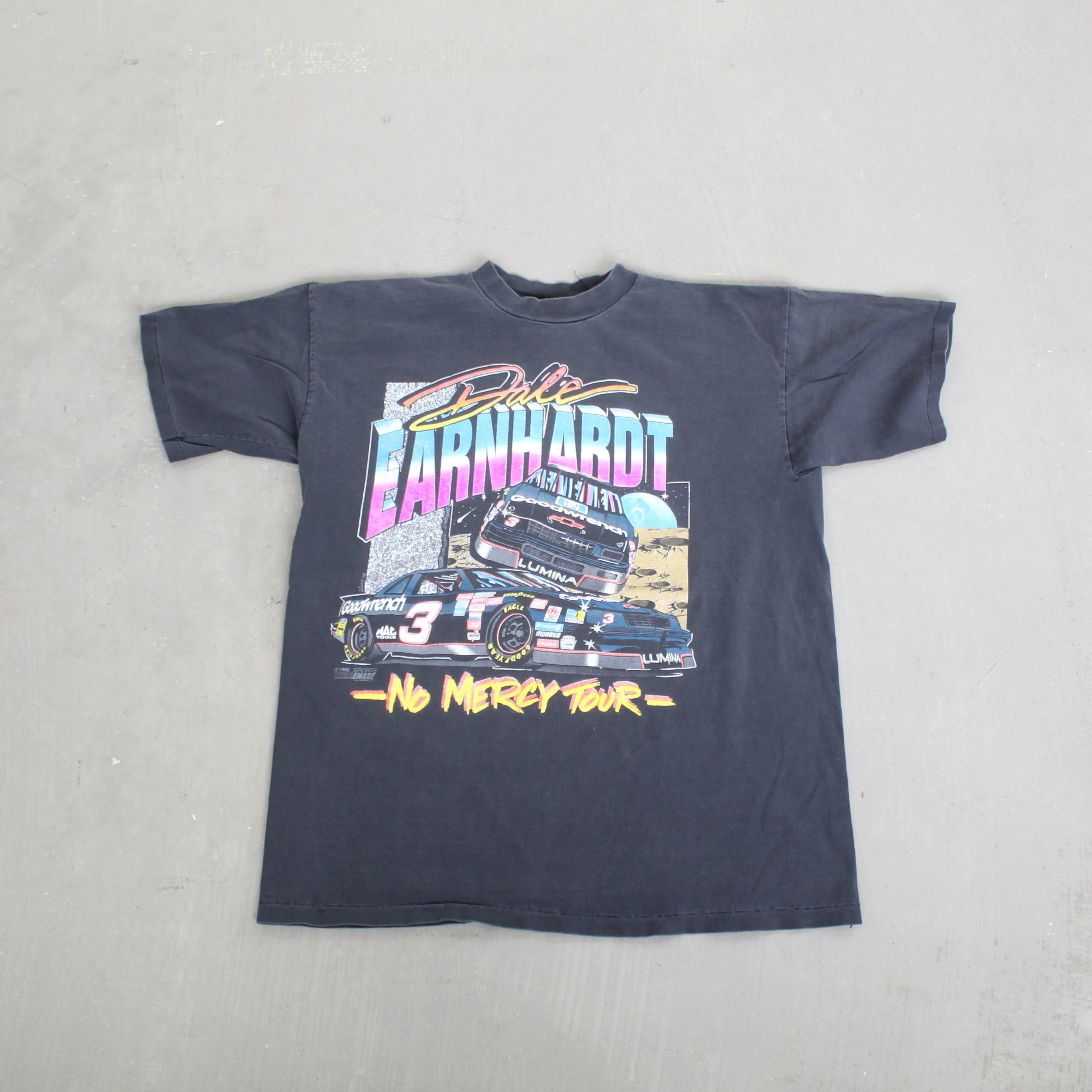 F- Vintage 1993 Nascar Dale Earnhardt No Mercy Tour Car Single Stitch Tee sold by HG Vintage