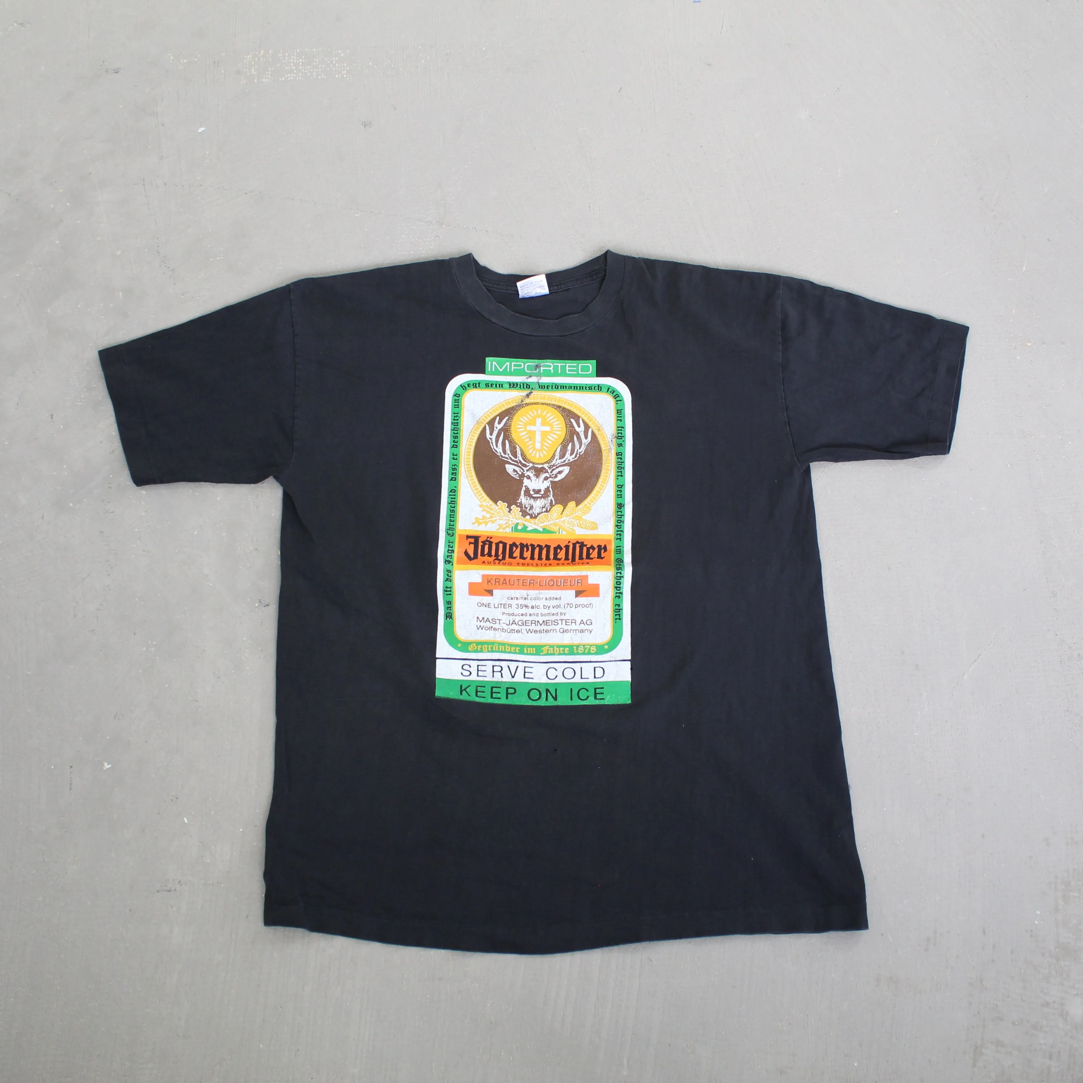 F- Vintage Jägermeister & Killer Bee Graphic Single Stitch Tee sold by HG Vintage