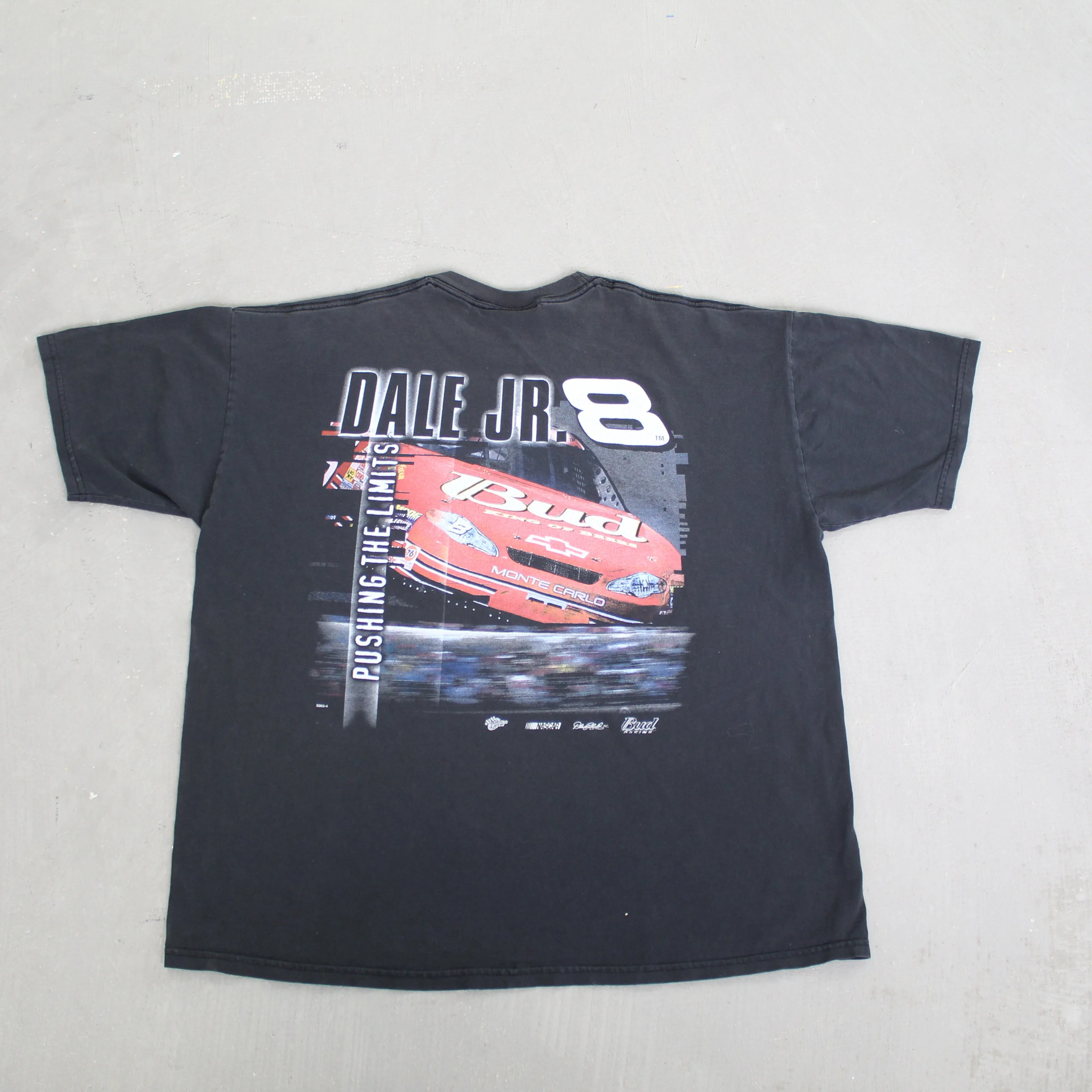 F- Vintage Nascar Dale Earnhardt Jr Budweiser Car Picture Tee sold by HG Vintage product image thumbnail 3
