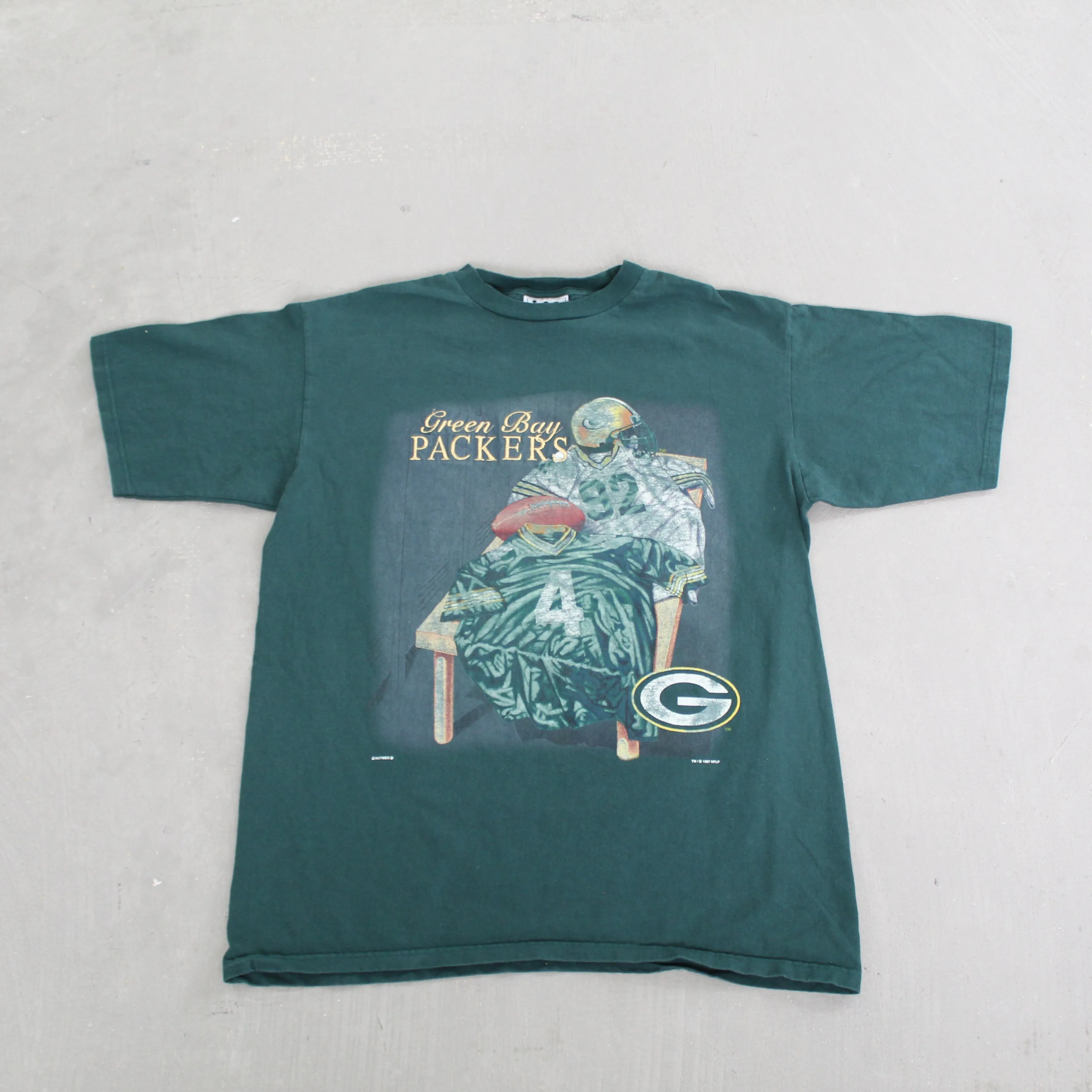 F- Vintage 1994 Green Bay Packers Text & Jersey NFL Lee Graphic Tee sold by HG Vintage