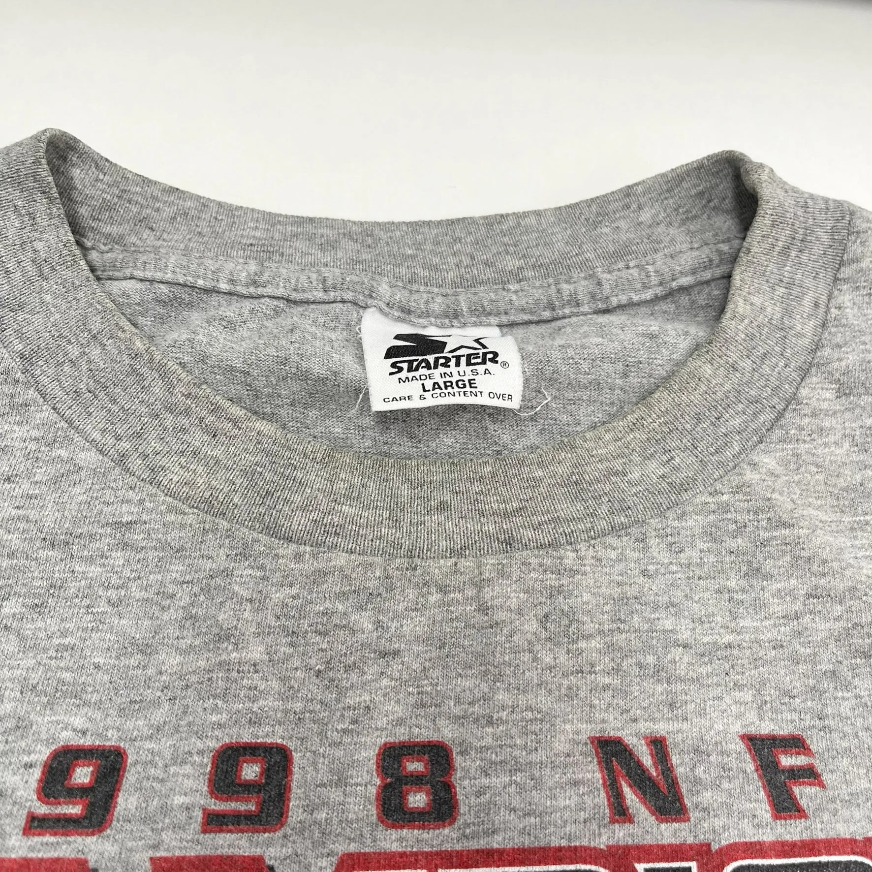 F- Vintage 1998 Atlanta Falcons NFC Champions Locker Room NFL Starter Tee sold by HG Vintage product image thumbnail 5