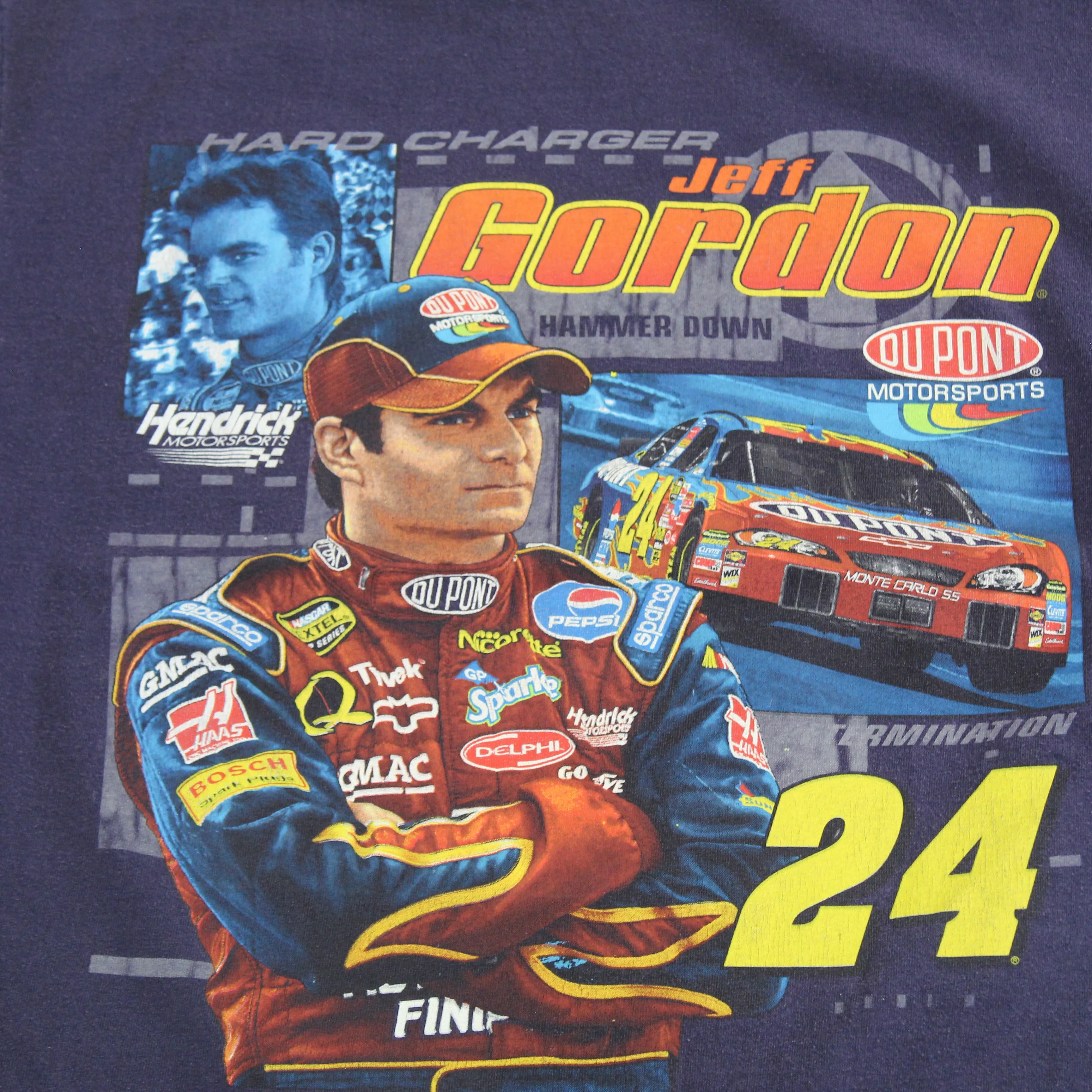 F- Vintage Nascar Jeff Gordon Car & Picture Graphic Tee sold by HG Vintage product image thumbnail 2