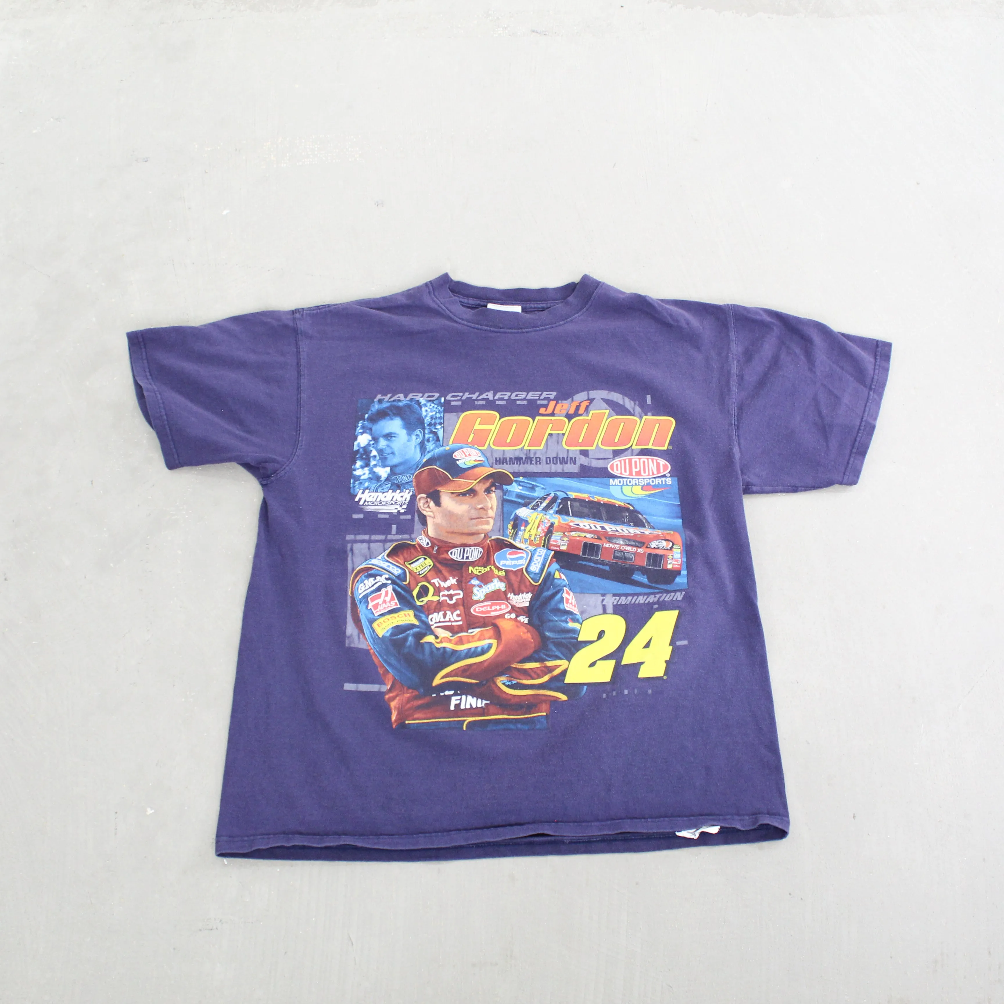 F- Vintage Nascar Jeff Gordon Car & Picture Graphic Tee sold by HG Vintage
