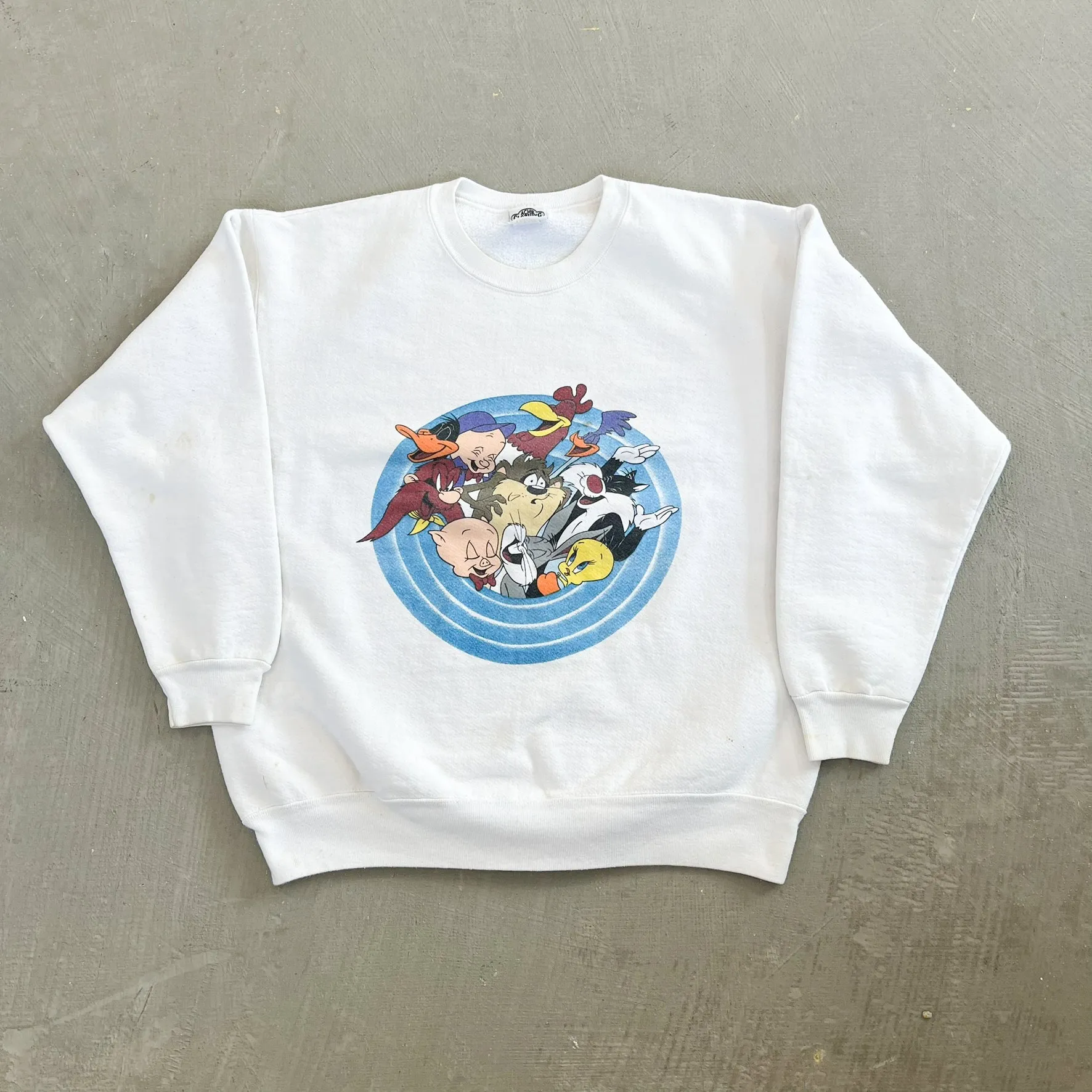 F- Vintage '91 Looney Tunes Acme Clothing Character Graphic Crewneck sold by HG Vintage