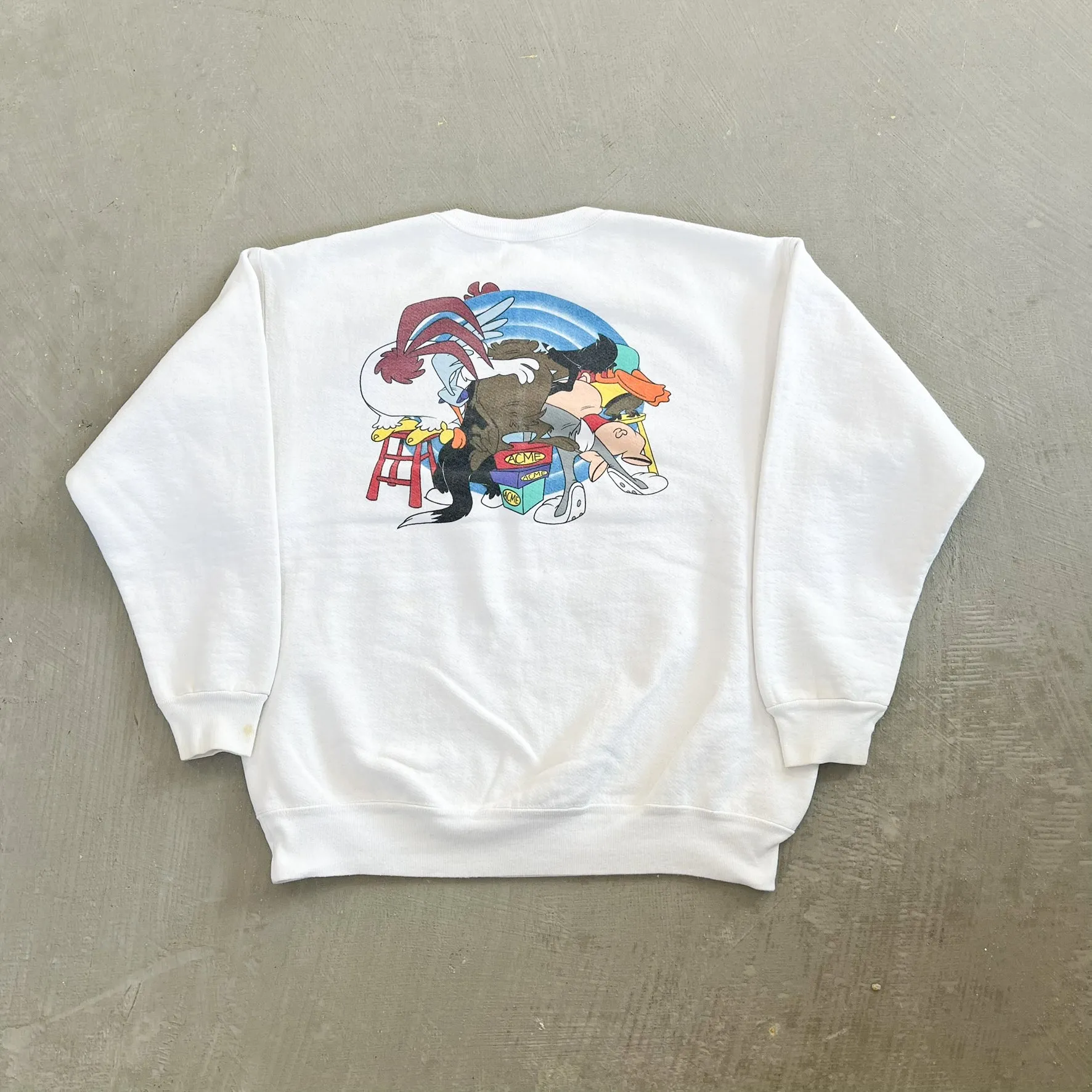 F- Vintage '91 Looney Tunes Acme Clothing Character Graphic Crewneck sold by HG Vintage product image thumbnail 3