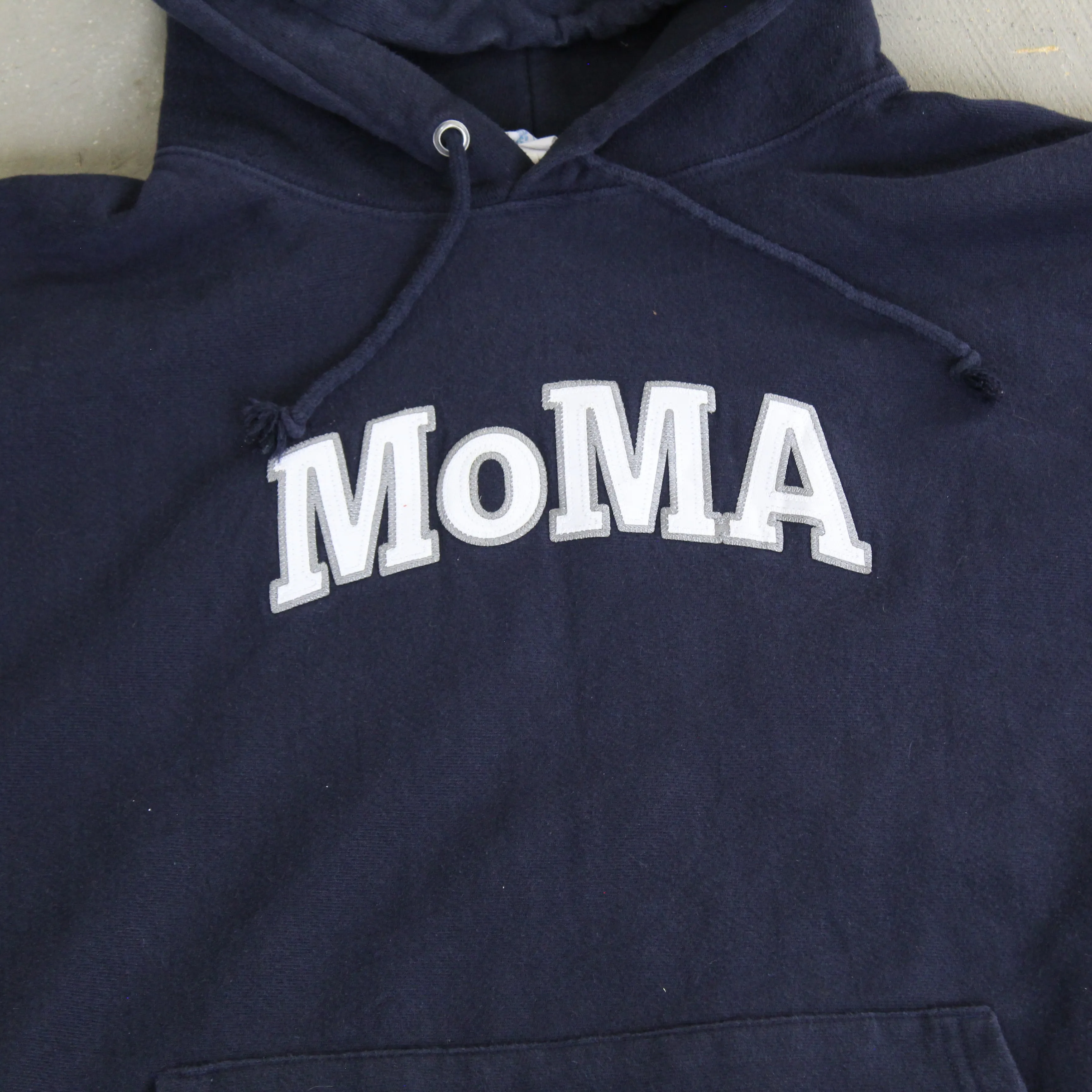 F- Vintage Champion Reverse Weave Museum Of Modern Art NYC Text Hoodie sold by HG Vintage product image thumbnail 2