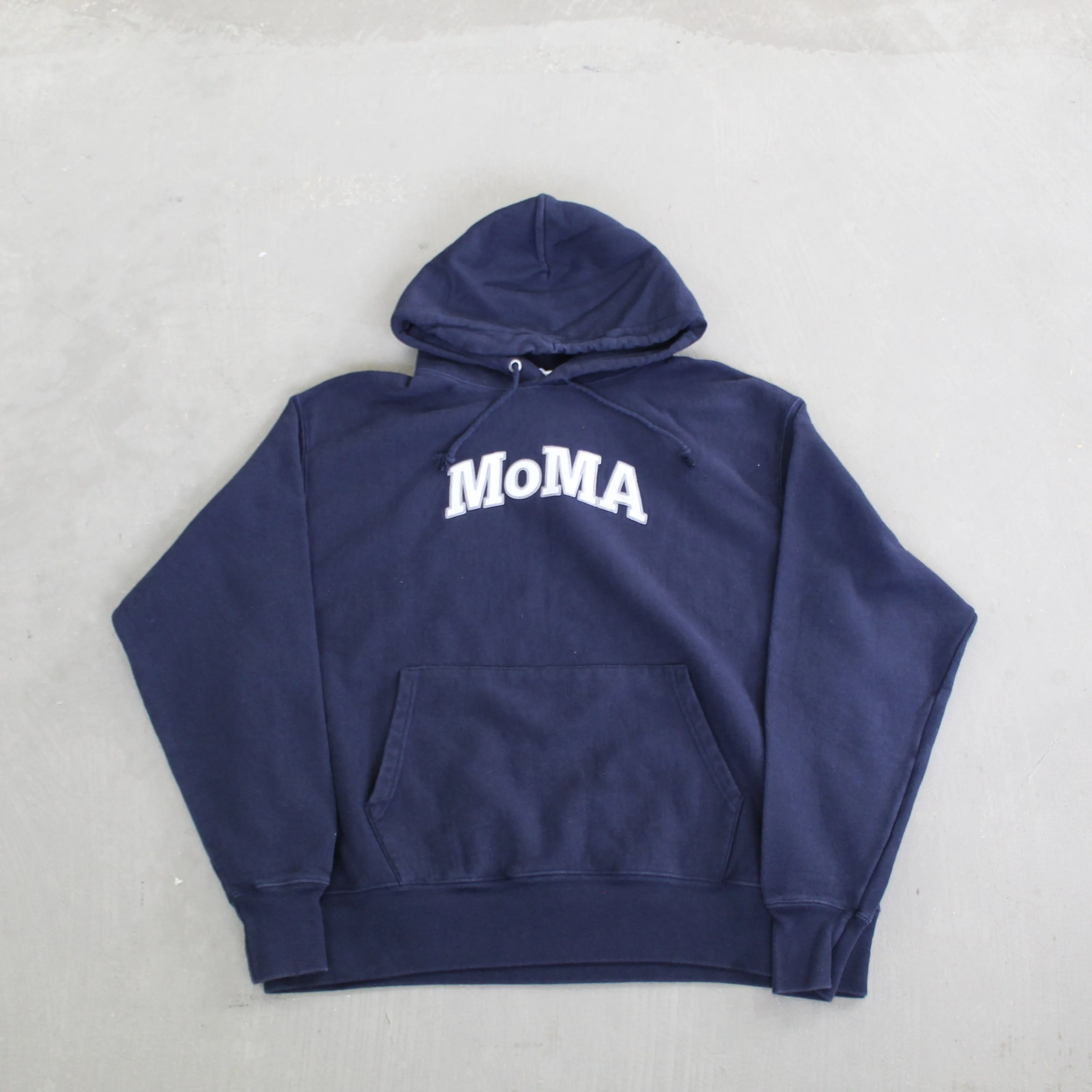 F- Vintage Champion Reverse Weave Museum Of Modern Art NYC Text Hoodie sold by HG Vintage