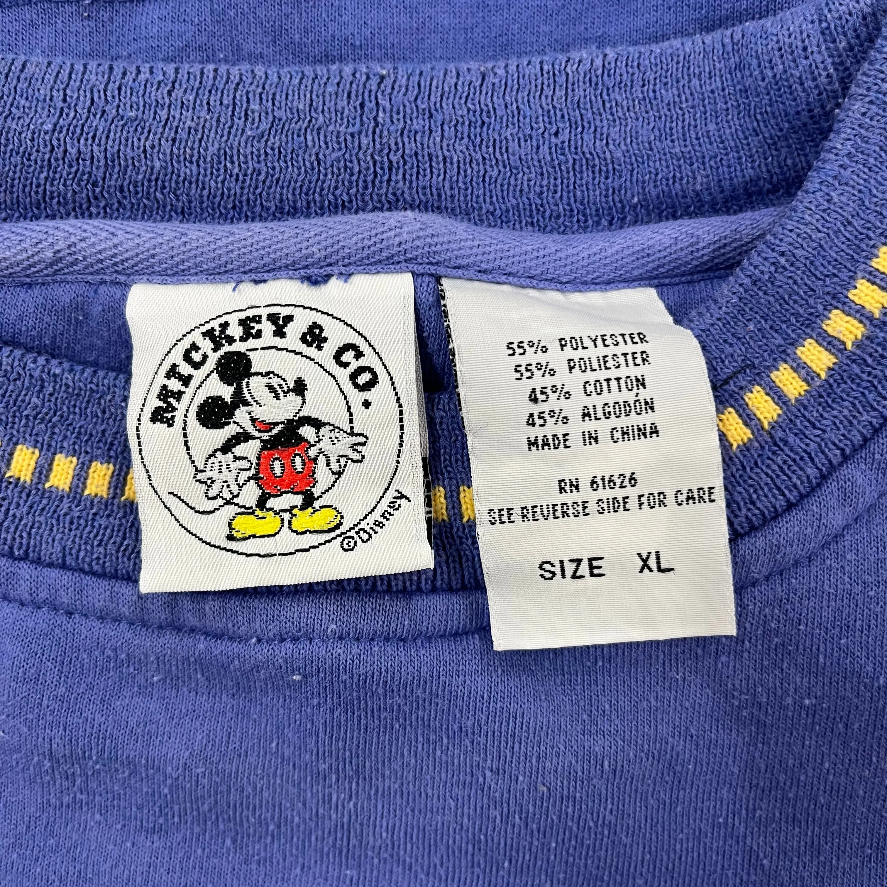 F- Vintage Disney Mickey Mouse Text & Embroidered Character Crewneck sold by HG Vintage product image thumbnail 3