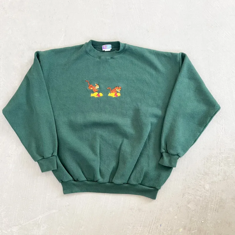 F- Vintage Disney Winnie The Pooh & Tigger Embroidered Crewneck sold by HG Vintage
