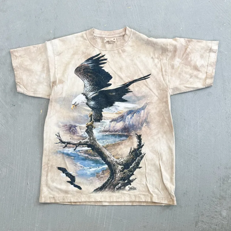 F- Vintage 2000 The Mountain Eagles In Canyon Animal Print Tee sold by HG Vintage