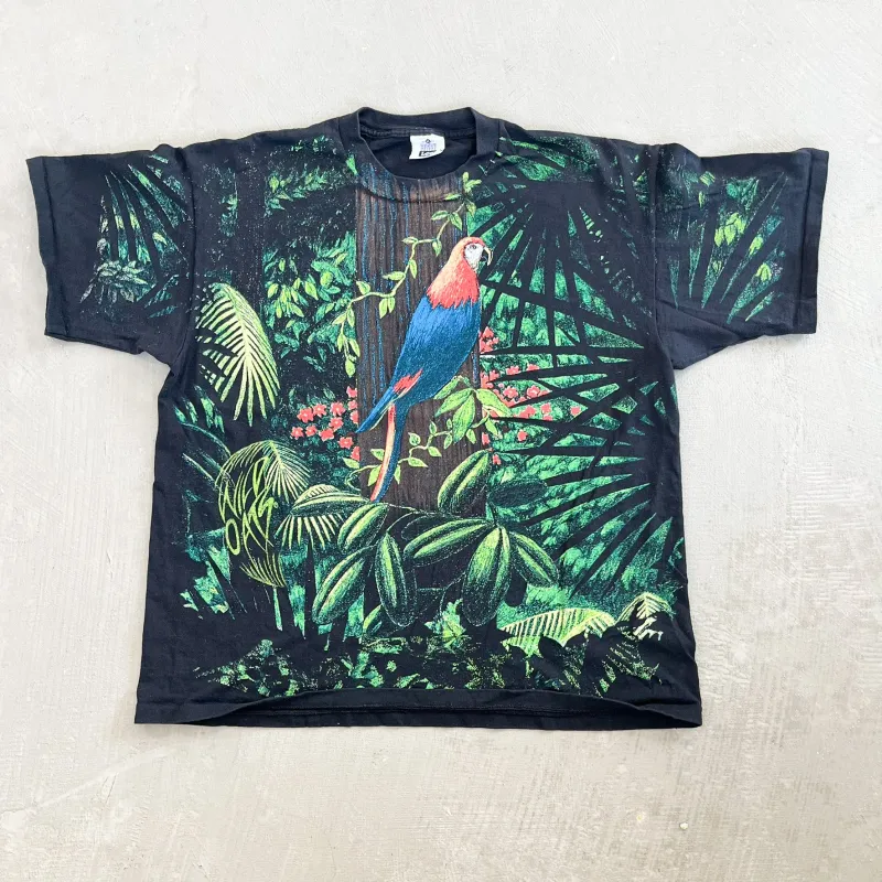 F- Vintage '91 Wildoats Parrot Jumbo Print Single Stitch Tee sold by HG Vintage
