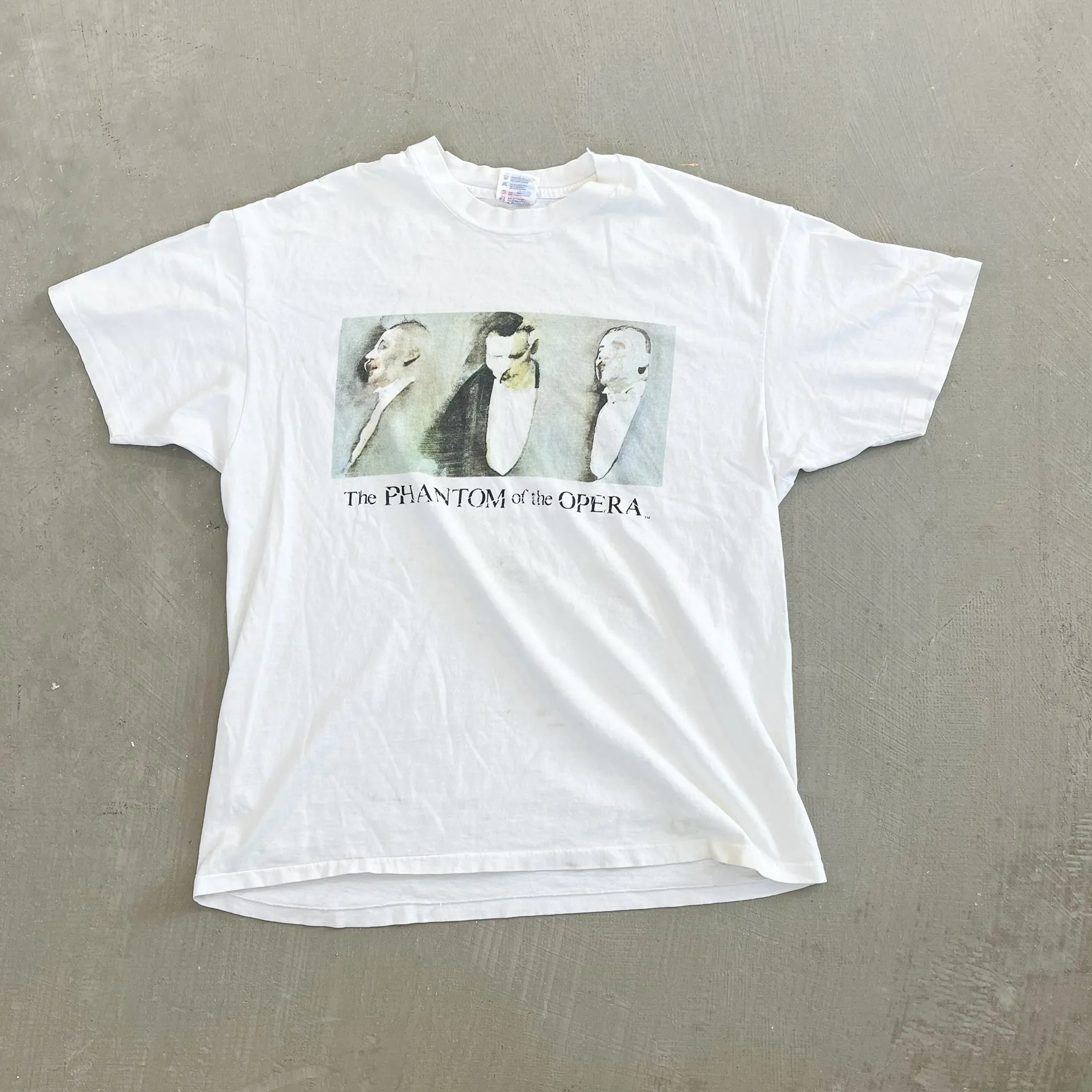 F- Vintage The Phantom Of The Opera Graphic Single Stitch Tee sold by HG Vintage