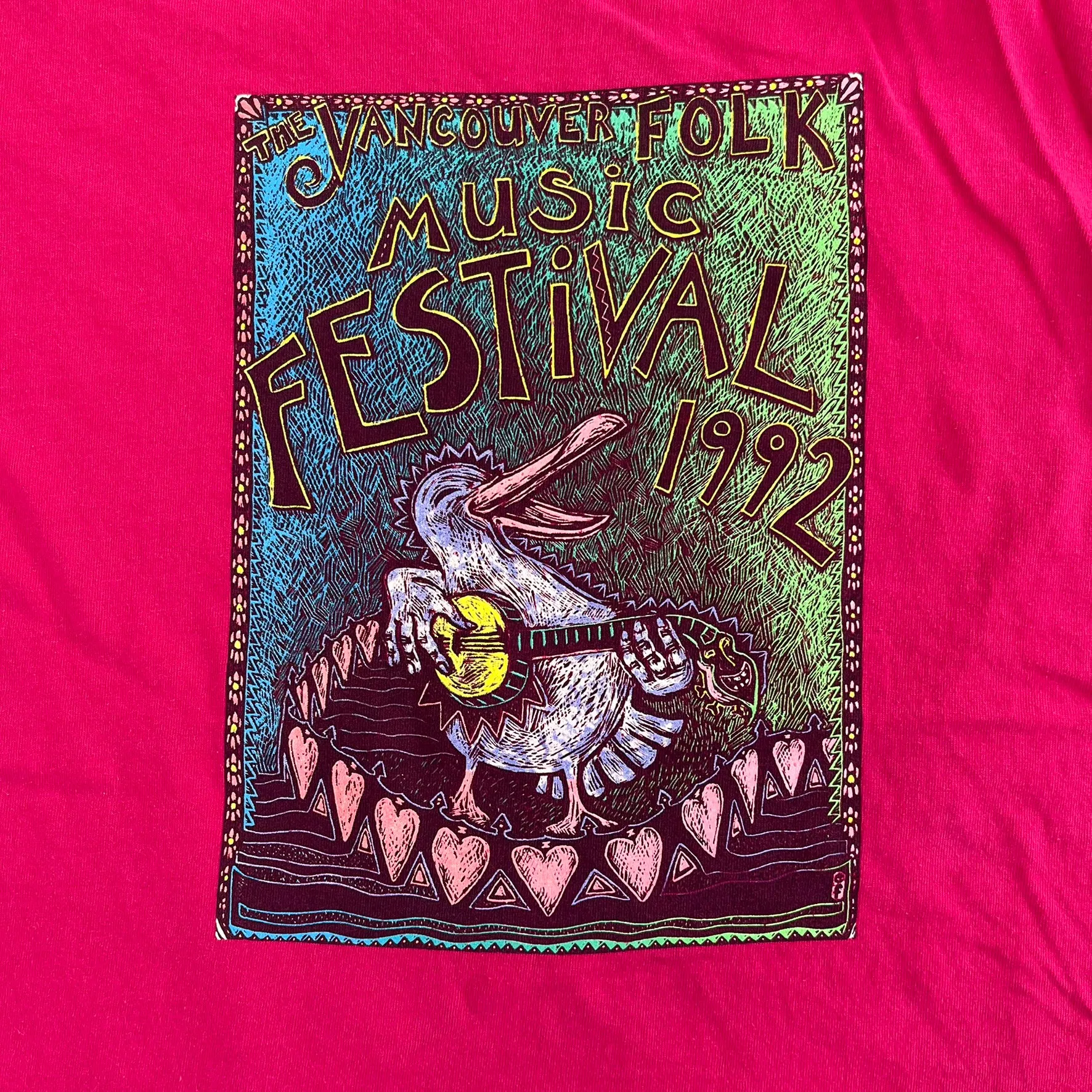 F- Vintage '92 Vancouver Folk Music Festival Graphic Single Stitch Tee sold by HG Vintage product image thumbnail 2