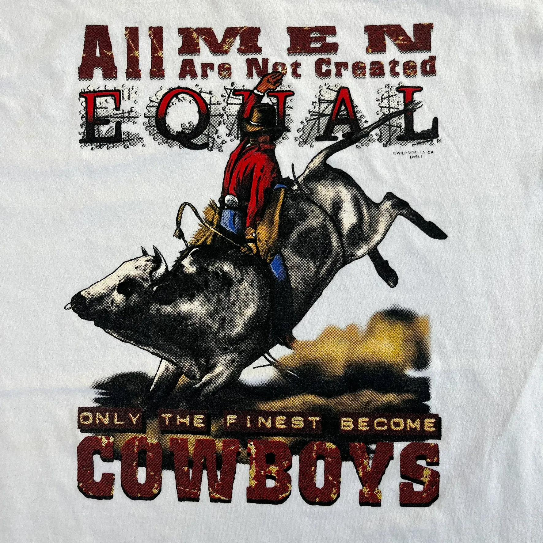 F- Vintage Only Finest Men Become Cowboy Graphic Tee sold by HG Vintage product image thumbnail 2