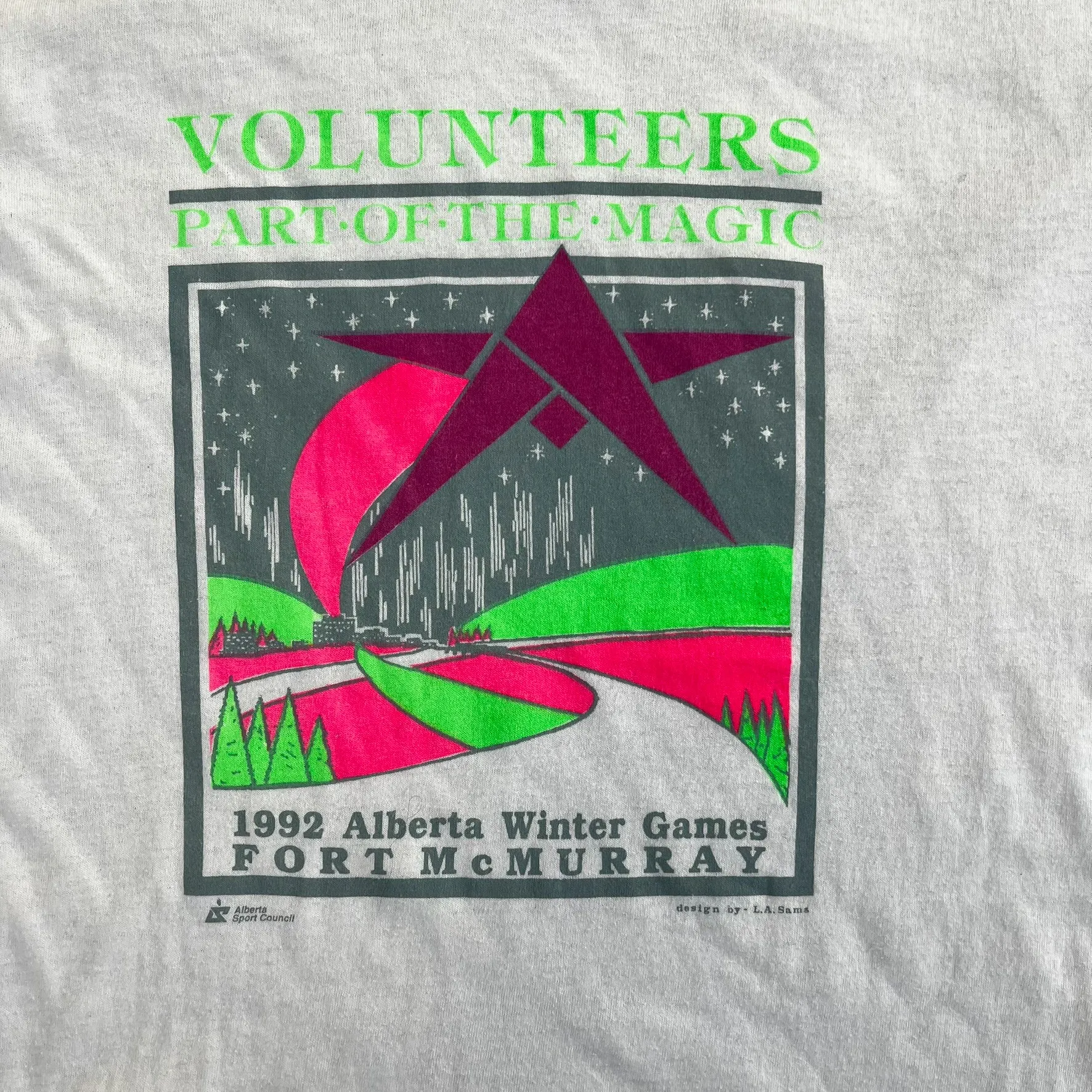 F- Vintage '92 Alberta Winter Games Fort McMurray Graphic Single Stitch Tee sold by HG Vintage product image thumbnail 2