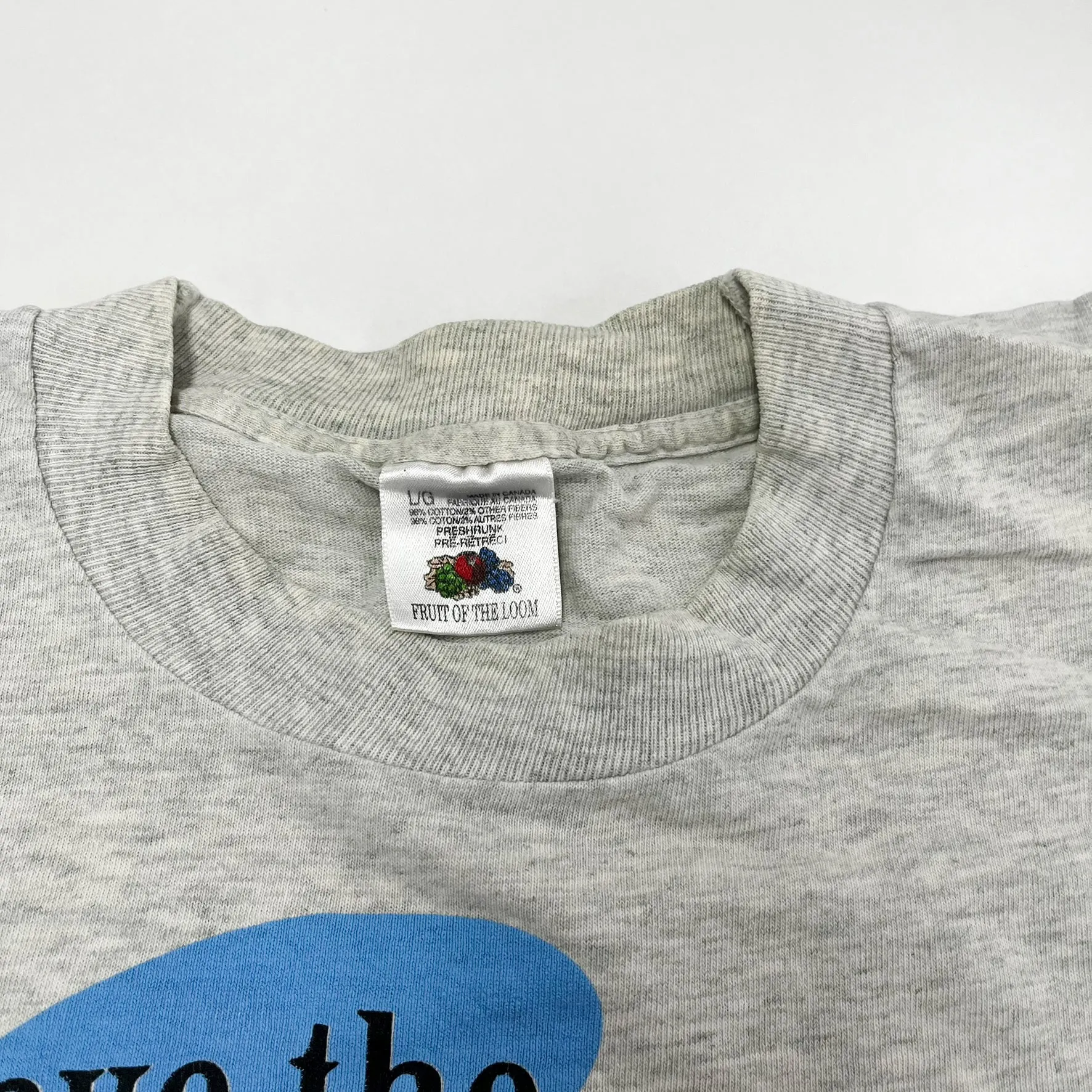 F- Vintage Shuswap Lake BC Save The Males Graphic Single Stitch Tee sold by HG Vintage product image thumbnail 4