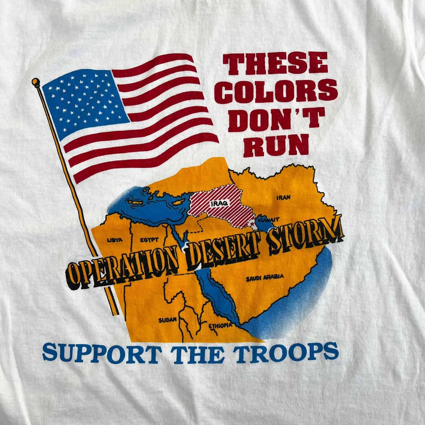 F- Vintage Operation Desert Storm Support Our Troop Graphic Single Stitch Tee sold by HG Vintage product image thumbnail 2