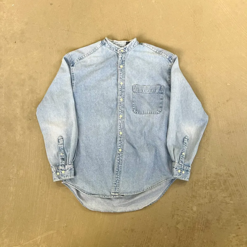 F- Vintage GAP Light Wash Denim Button Down Shirt sold by HG Vintage
