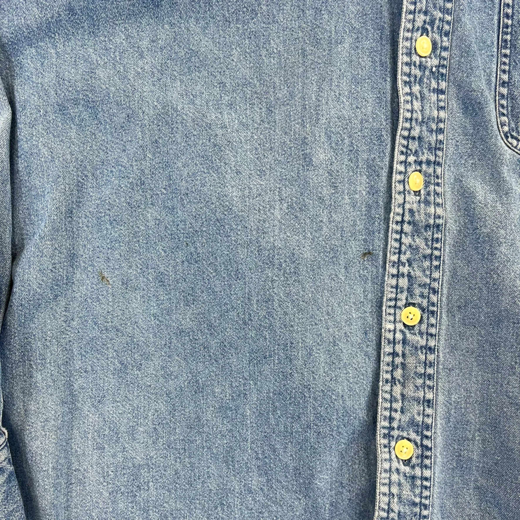 F- Vintage Chaps Ralph Lauren Emb Crest Denim Button Down Shirt sold by HG Vintage product image thumbnail 4