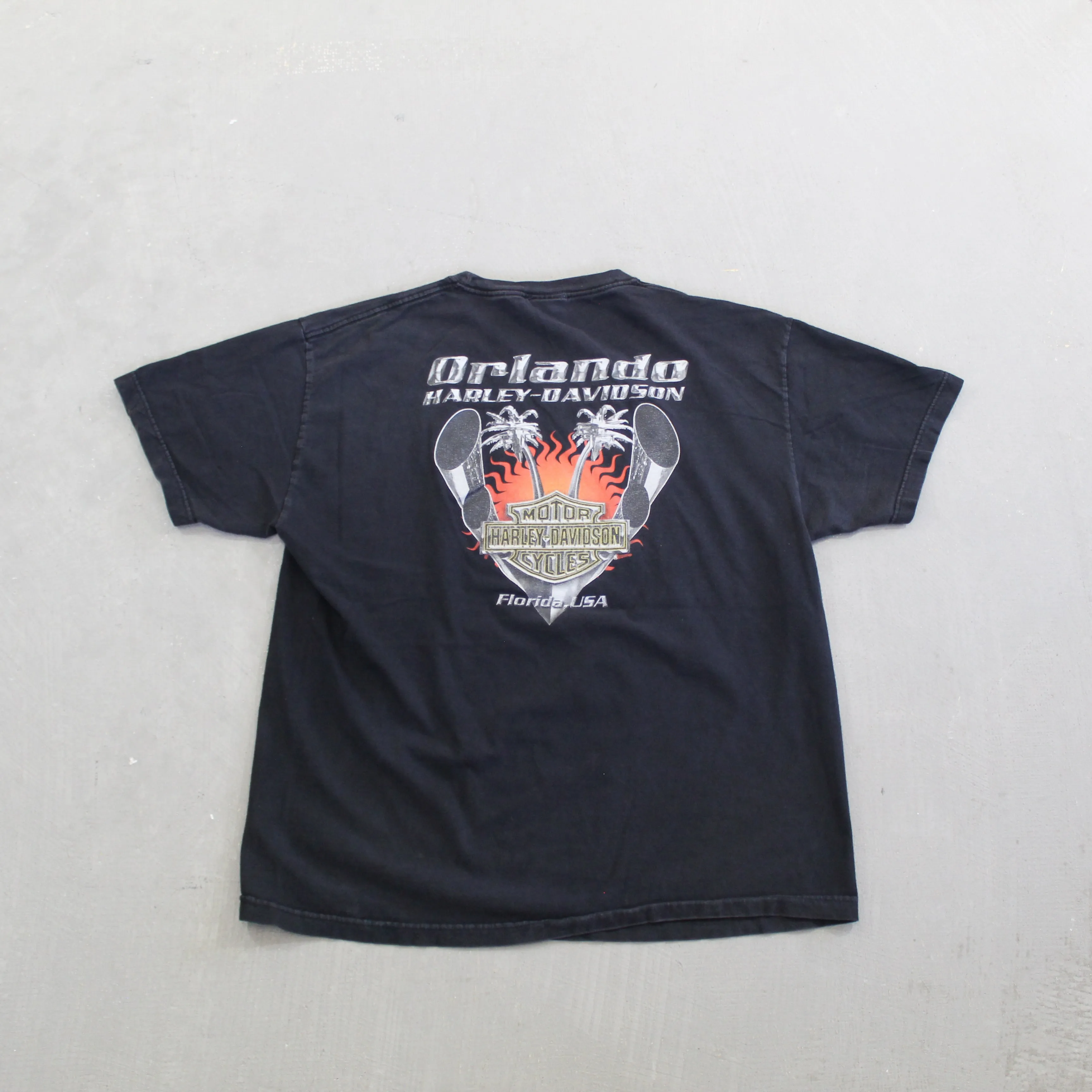F- Vintage Harley Davidson Orlando Florida Graphic Tee sold by HG Vintage product image thumbnail 3
