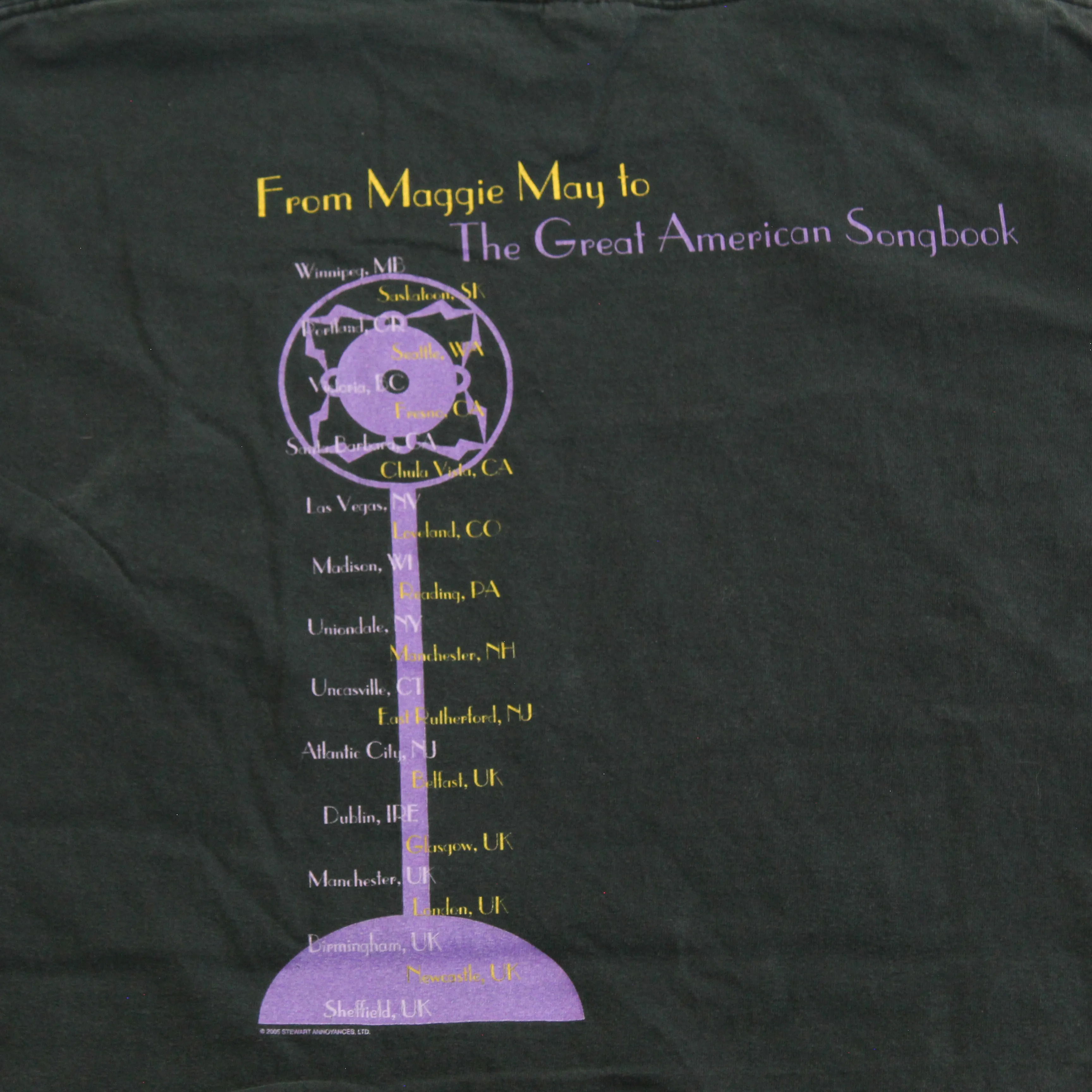 F- Vintage 2005 Rod Stewart Picture Tour Tee sold by HG Vintage product image thumbnail 4