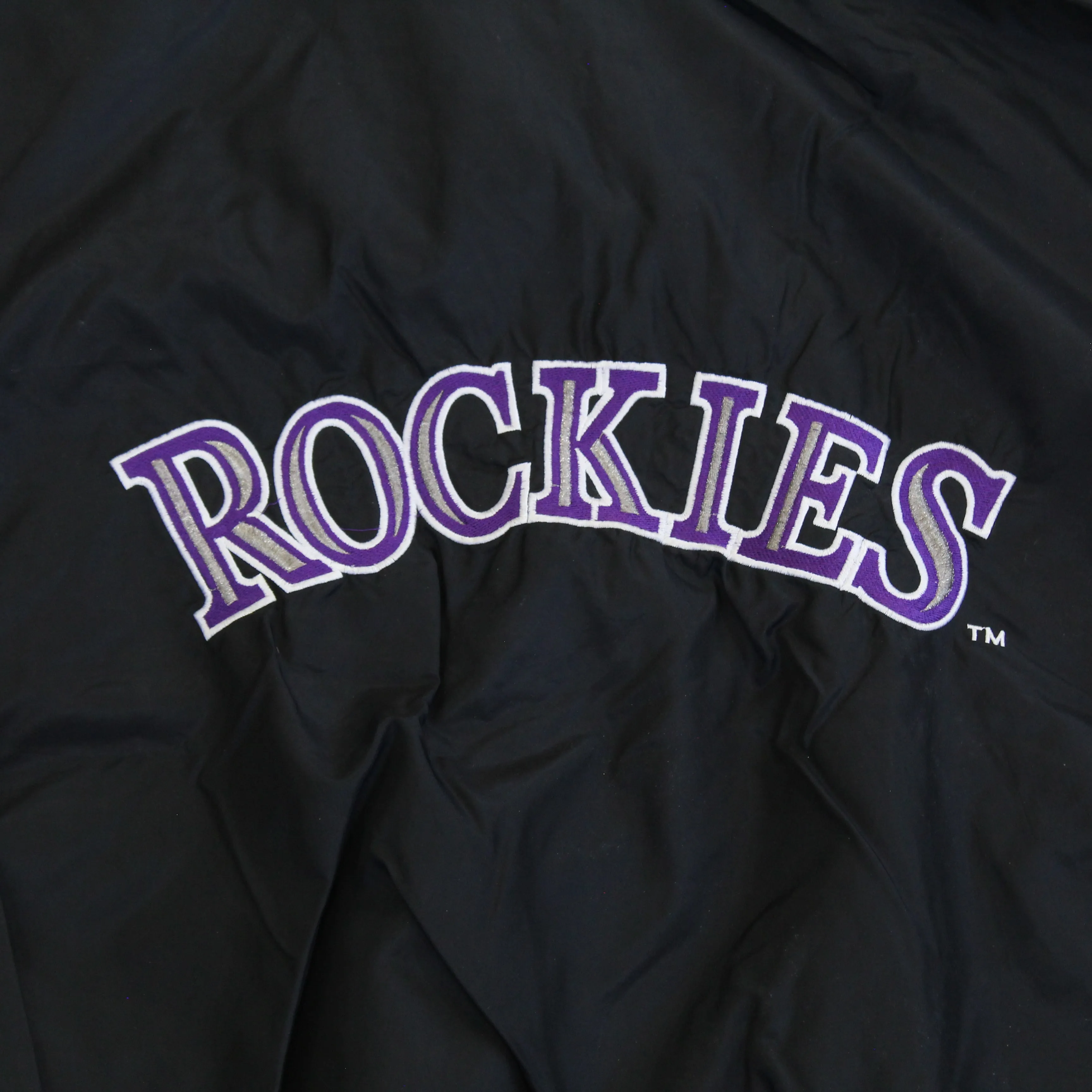 F- Vintage Colorado Rockies MLB Starter Zip Up Nylon Windbreaker Jacket sold by HG Vintage product image thumbnail 4