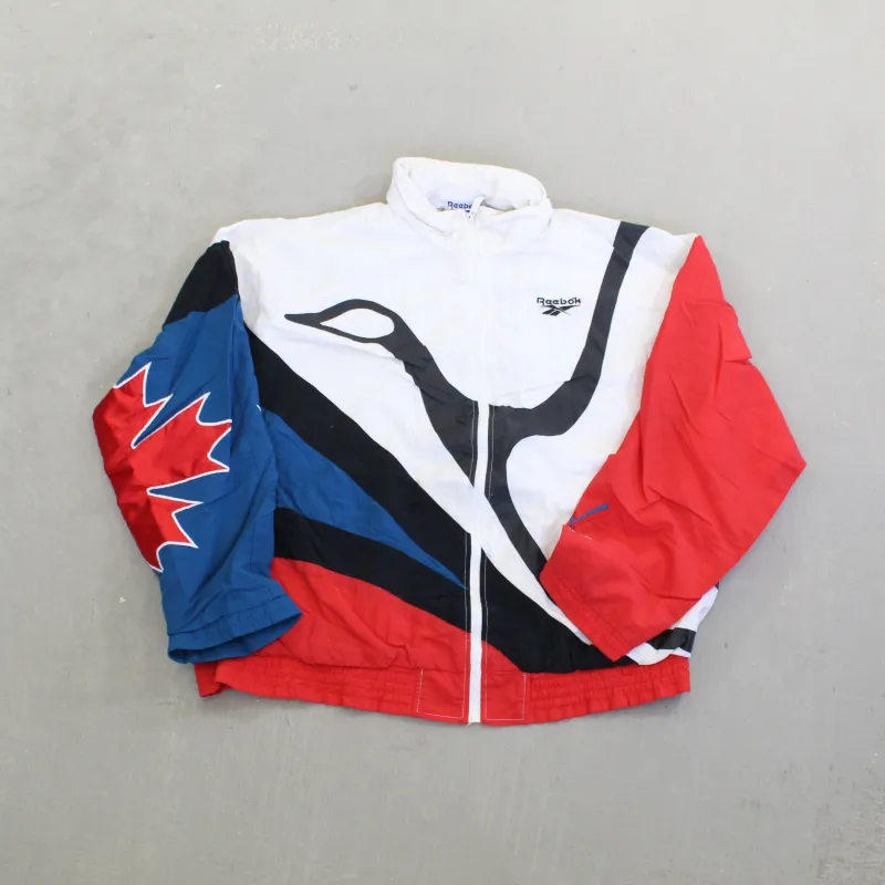 F- Vintage Reebok Canadian Geese Zip Up Windbreaker Jacket sold by HG Vintage