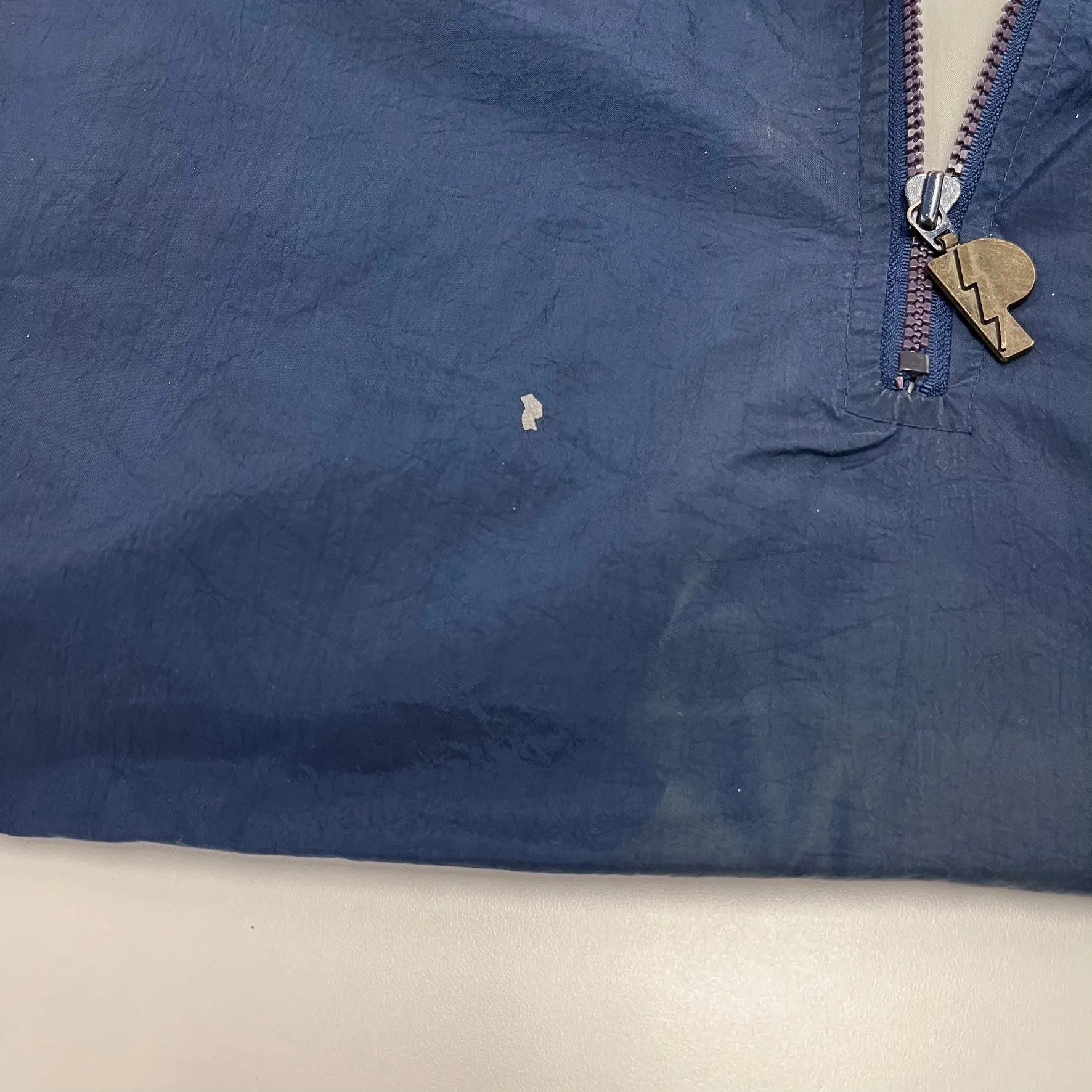 F- Vintage New York Yankees MLB Pro Player Quarter Zip Nylon Windbreaker Jacket sold by HG Vintage product image thumbnail 3