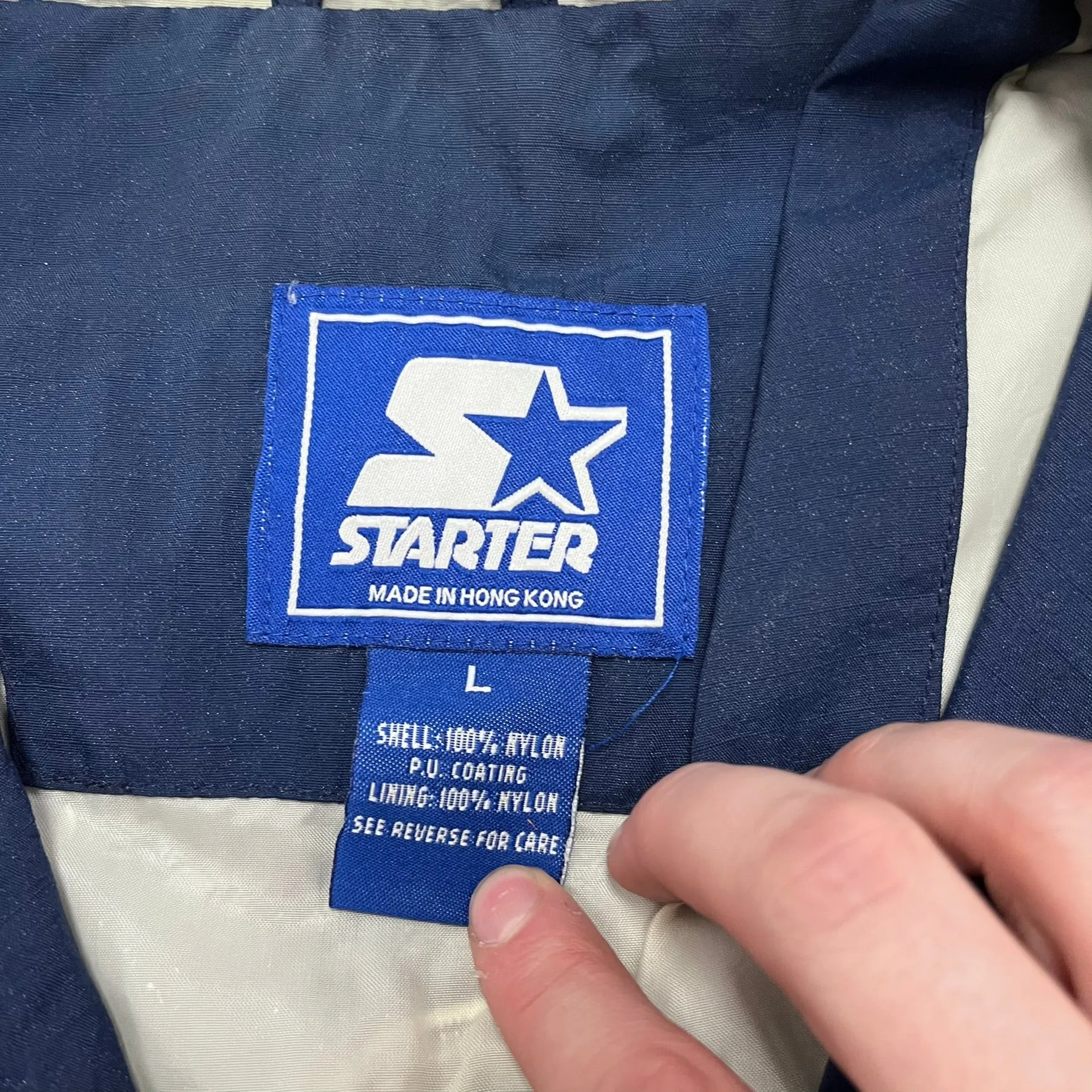 F- Vintage Georgetown Hoyas Starter Anorak Windbreaker sold by HG Vintage product image thumbnail 5