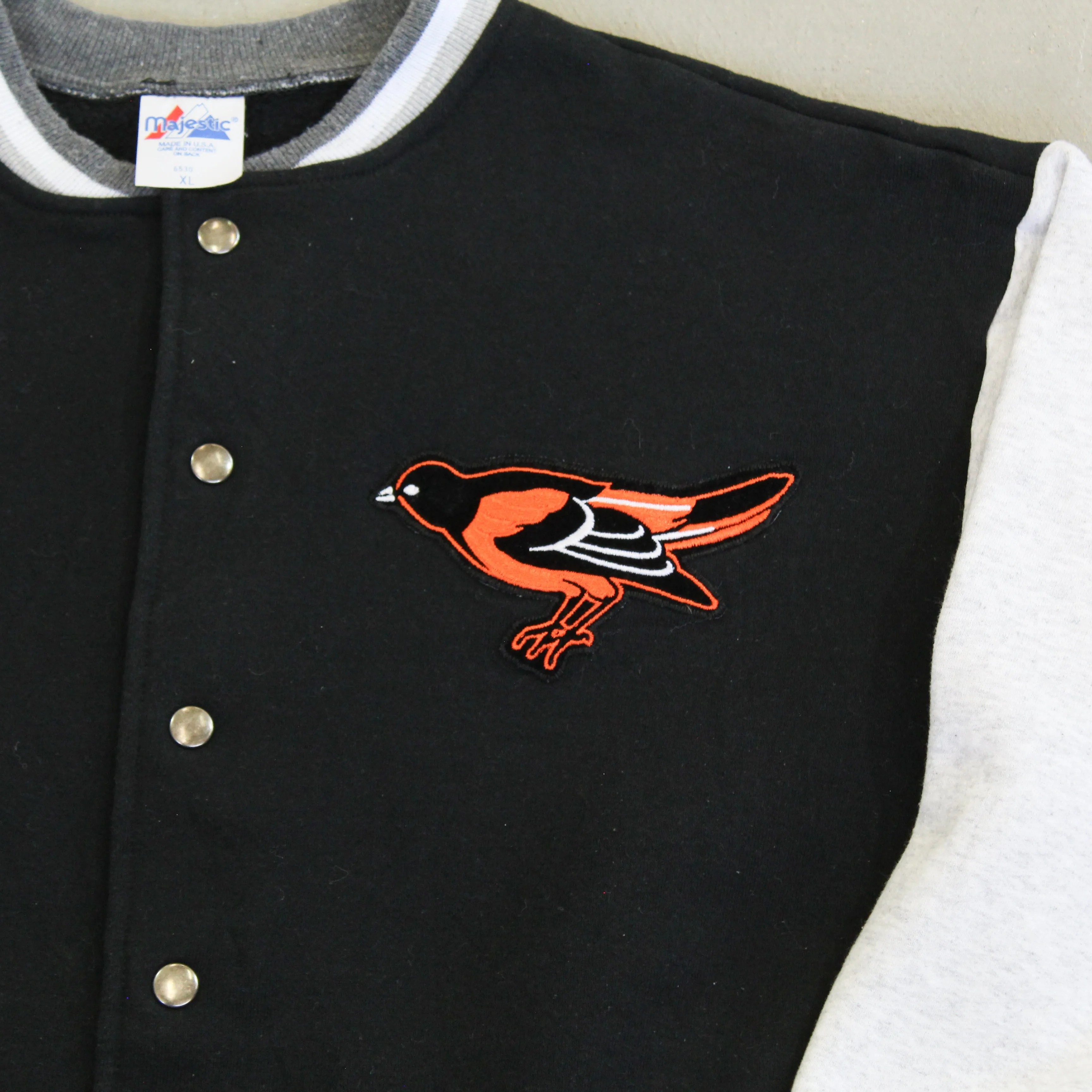 F- Vintage Baltimore Orioles MLB Majestic Embroidered Logo Bomber Jacket sold by HG Vintage product image thumbnail 2