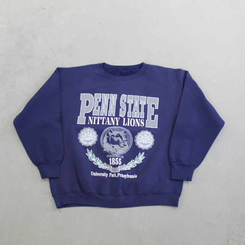 F- Vintage Penn State Nittany Lions Graphic Text & Logo Crewneck sold by HG Vintage