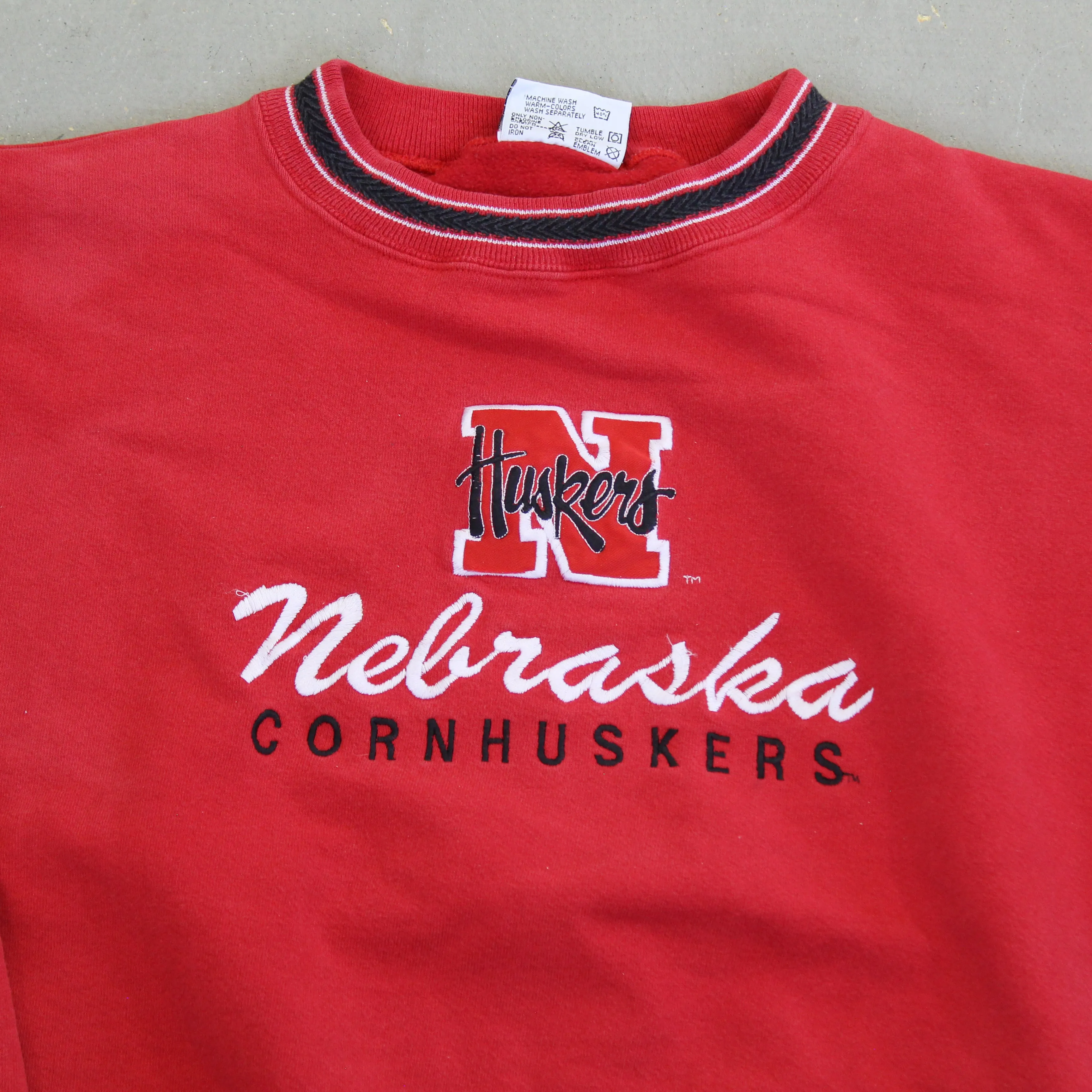 F- Vintage University Of Nebraska Embroidered Text & Logo Crewneck sold by HG Vintage product image thumbnail 2