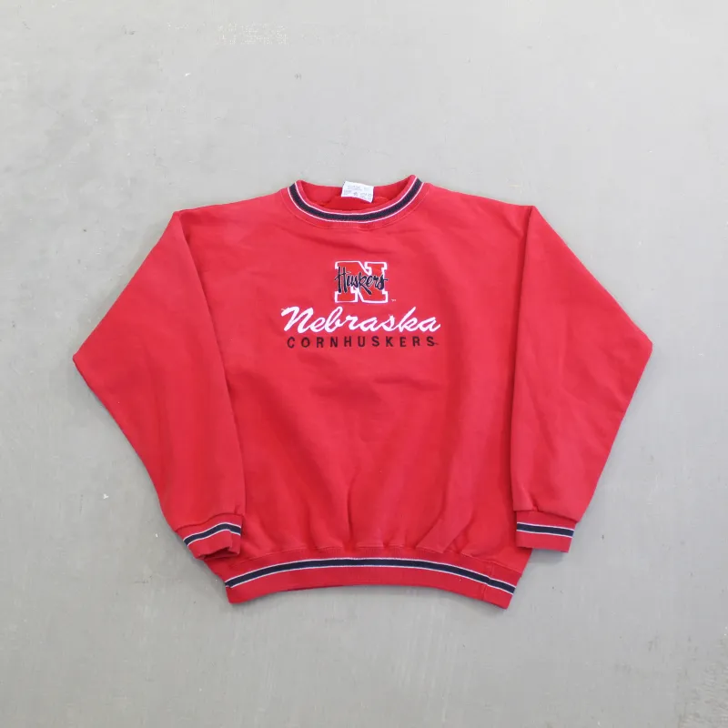 F- Vintage University Of Nebraska Embroidered Text & Logo Crewneck sold by HG Vintage