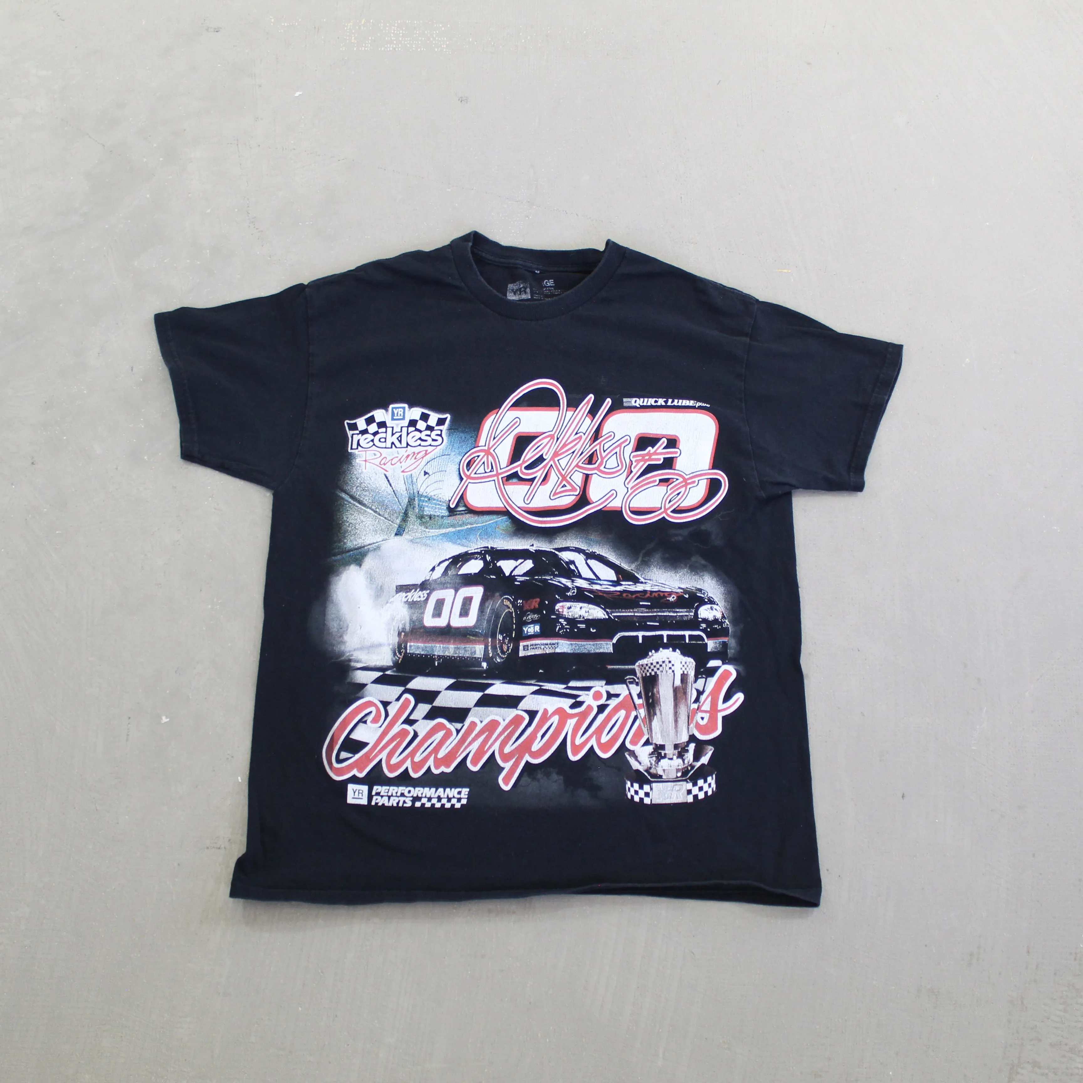 F- Nascar Reckless Racing Champions Car Picture Tee sold by HG Vintage