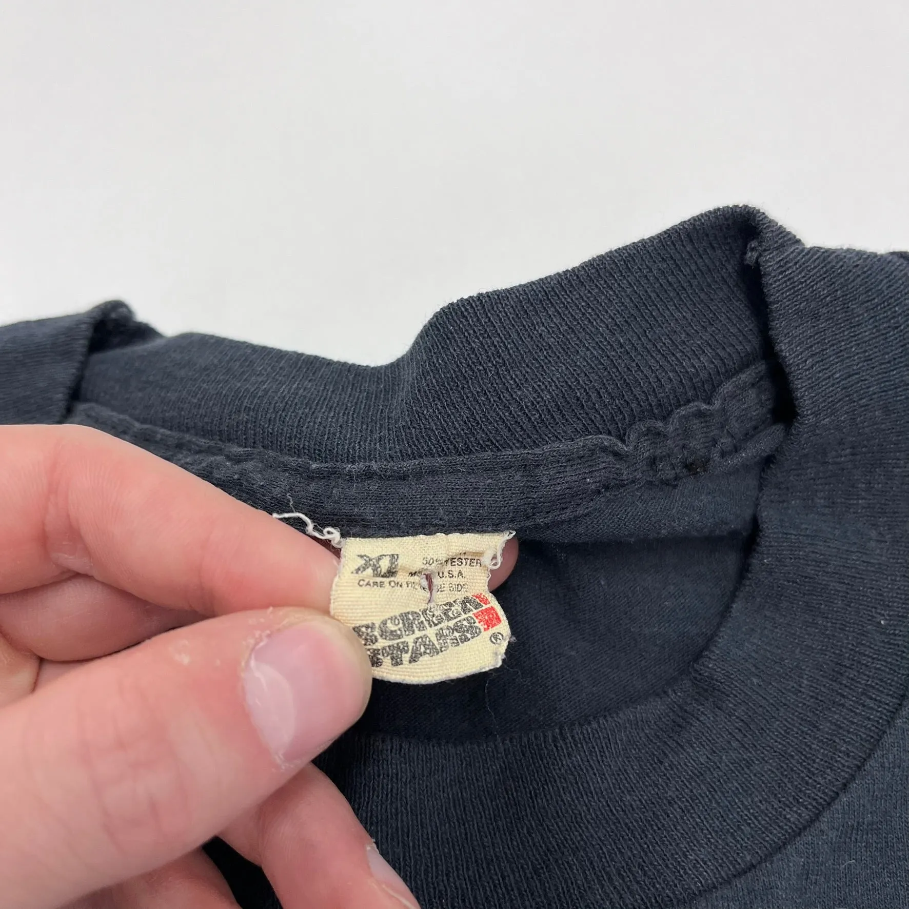 F- Vintage 1991 Fashion Victim Love Never Dies Graphic Single Stitch Tee sold by HG Vintage product image thumbnail 4