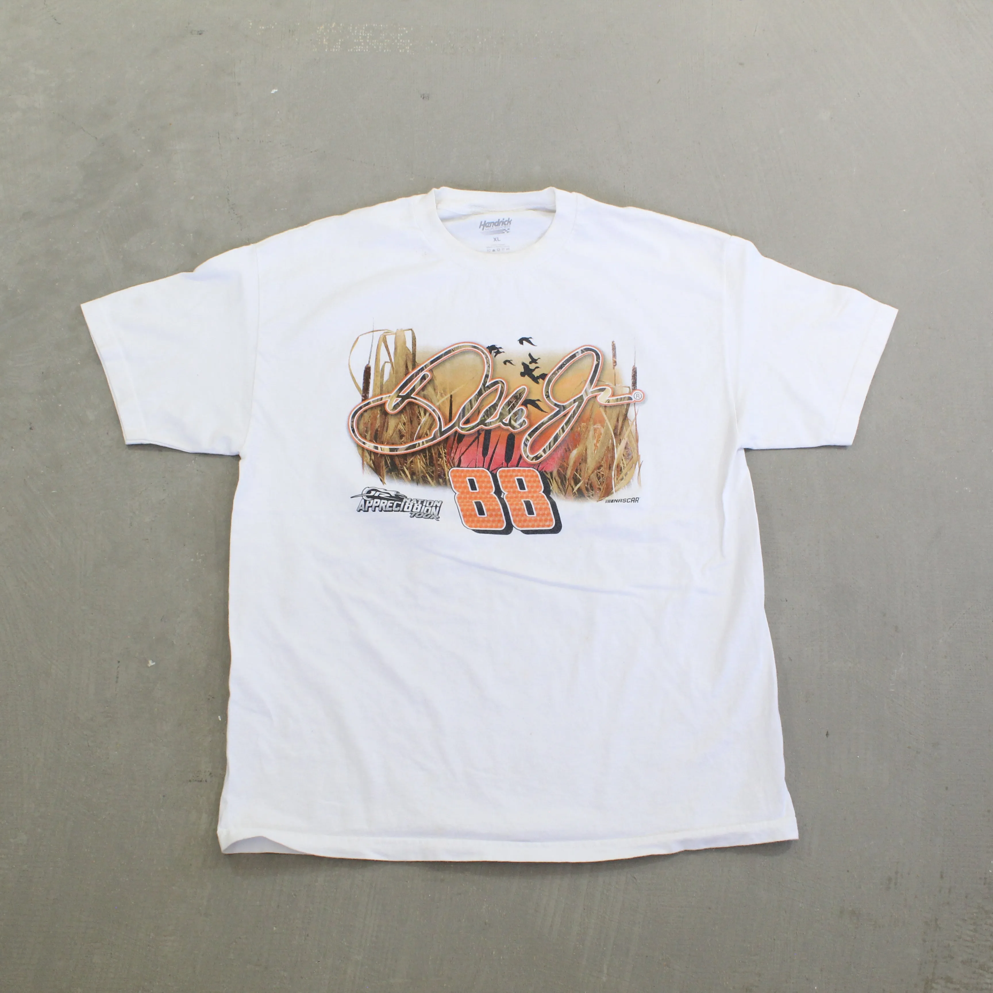 F- Nascar Dale Earnhardt Jr Camo Car & Ducks Tee sold by HG Vintage