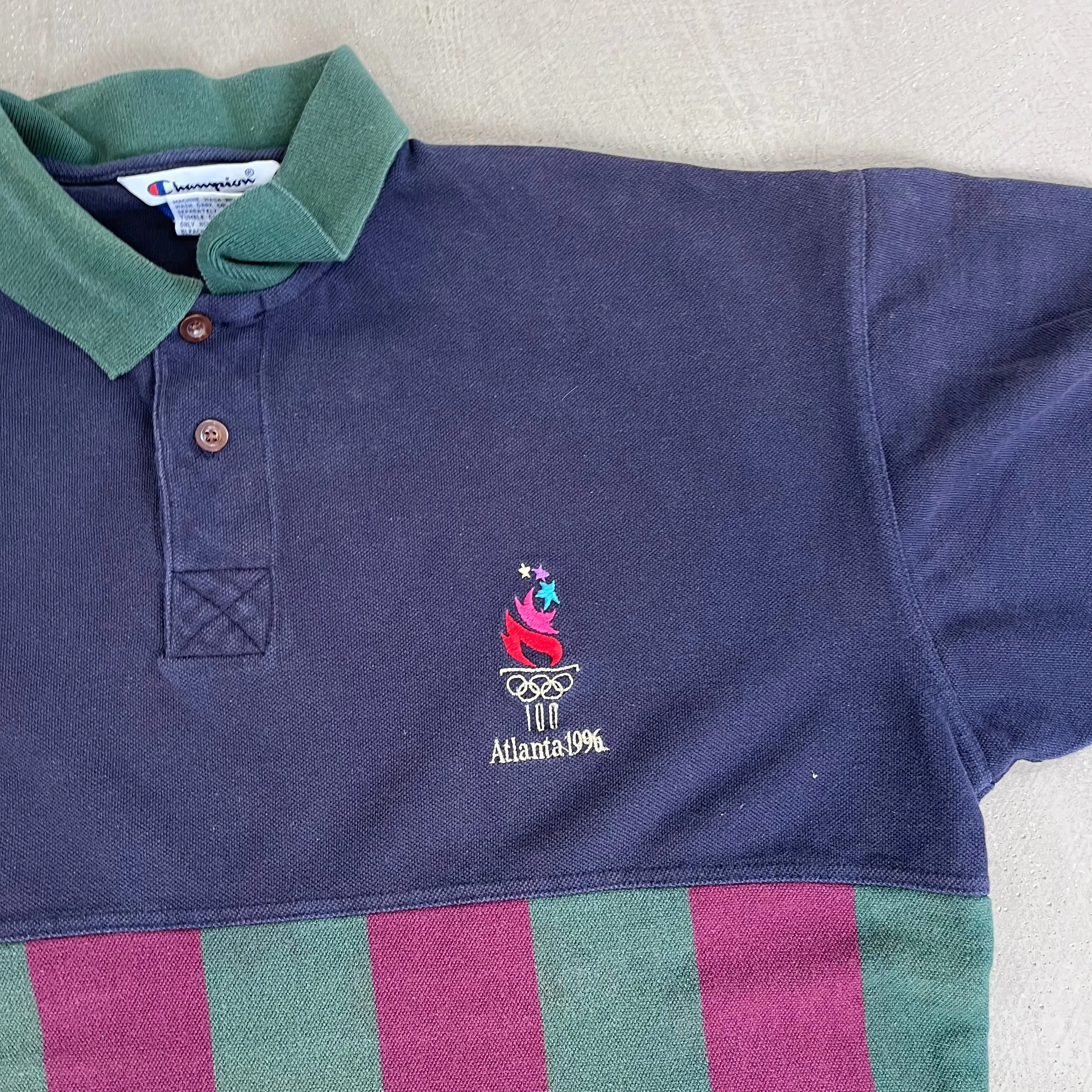 F- Vintage 1996 Atlanta Olympic Games Champion Short Sleeve Polo sold by HG Vintage product image thumbnail 2