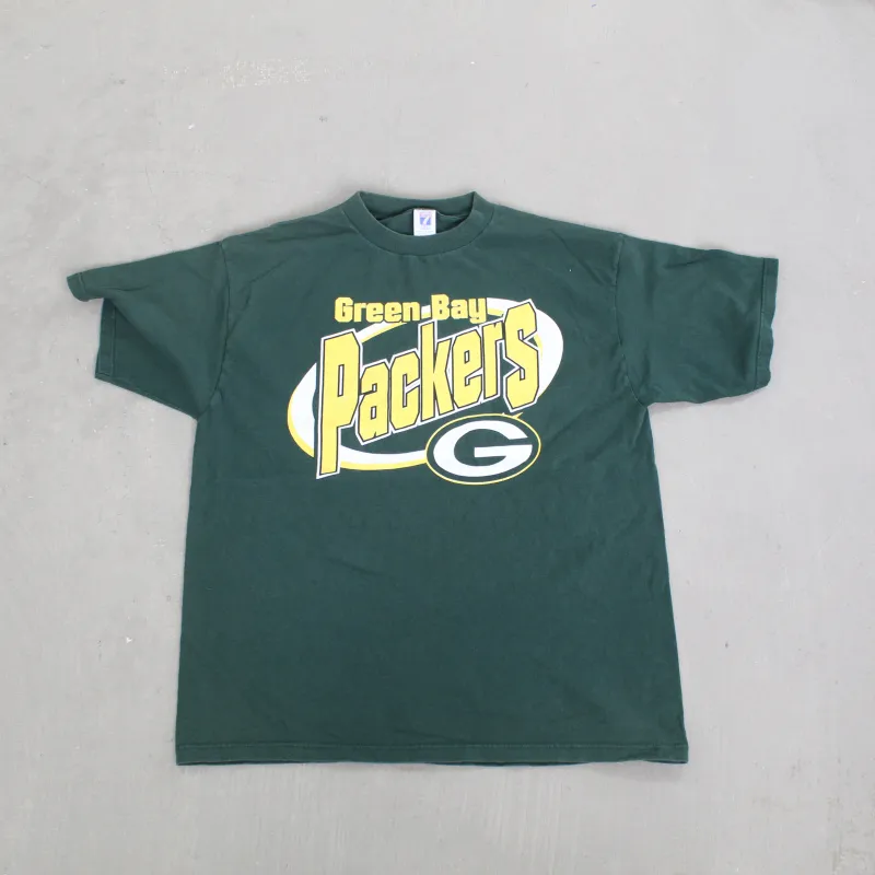 F- Vintage Green Bay packers NFL Logo 7 Text & Logo Tee sold by HG Vintage
