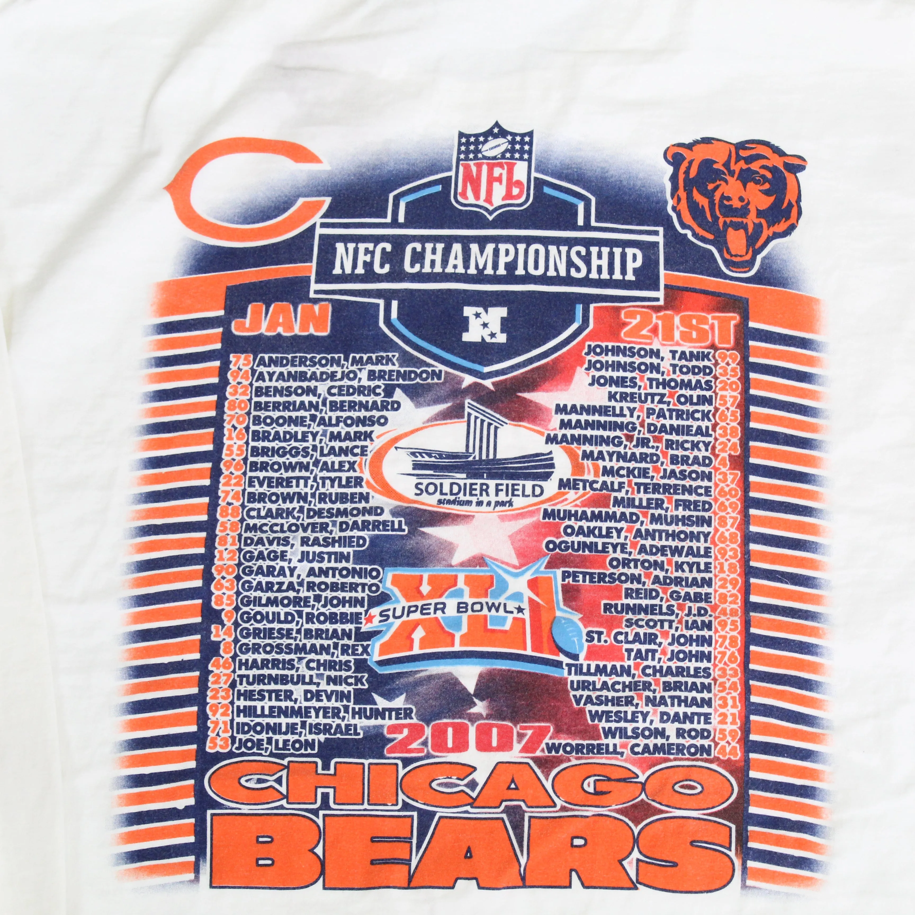 F- 2006 Chicago Bears NFC Championship Game NFL Long Sleeve Tee sold by HG Vintage product image thumbnail 4